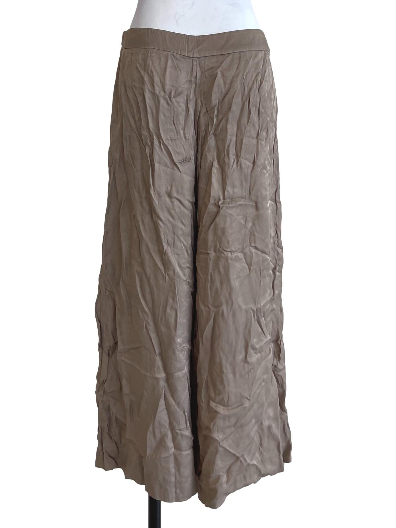 Dark Khaki Wide Leg Pants