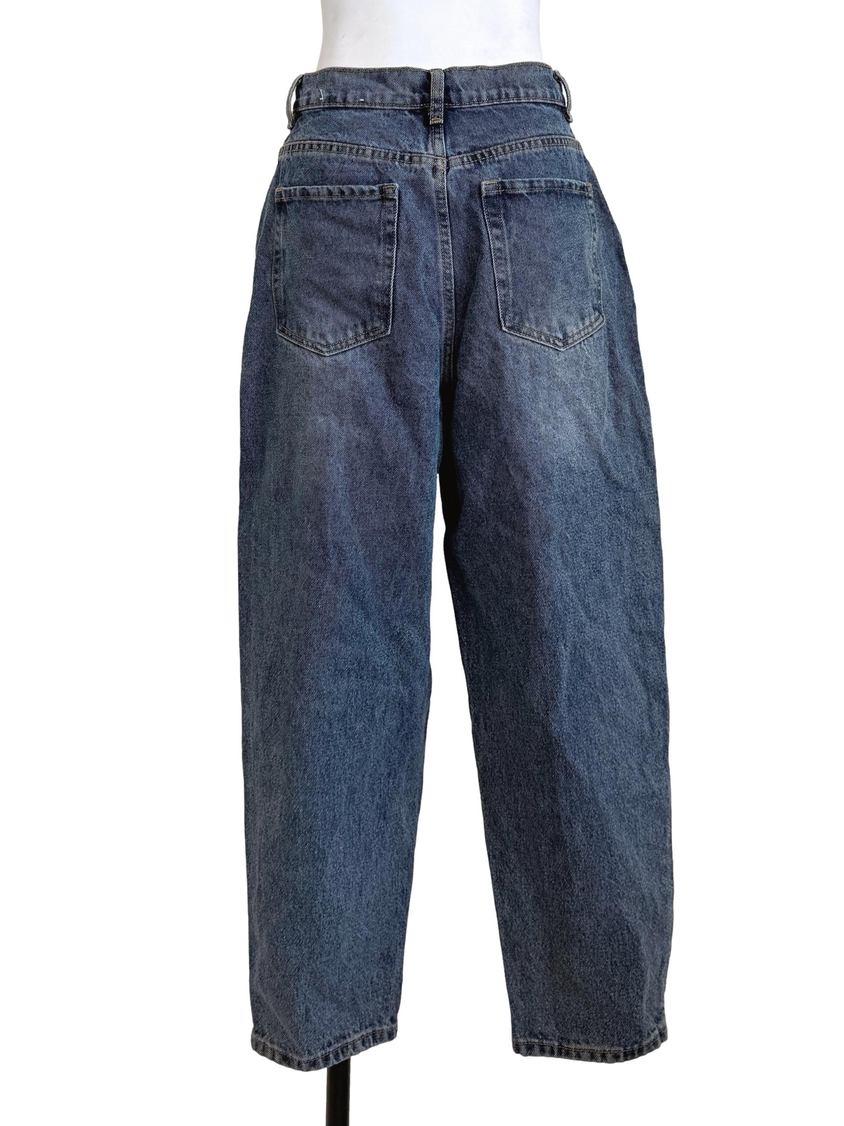Denim Blue Straight Leg Jeans LB