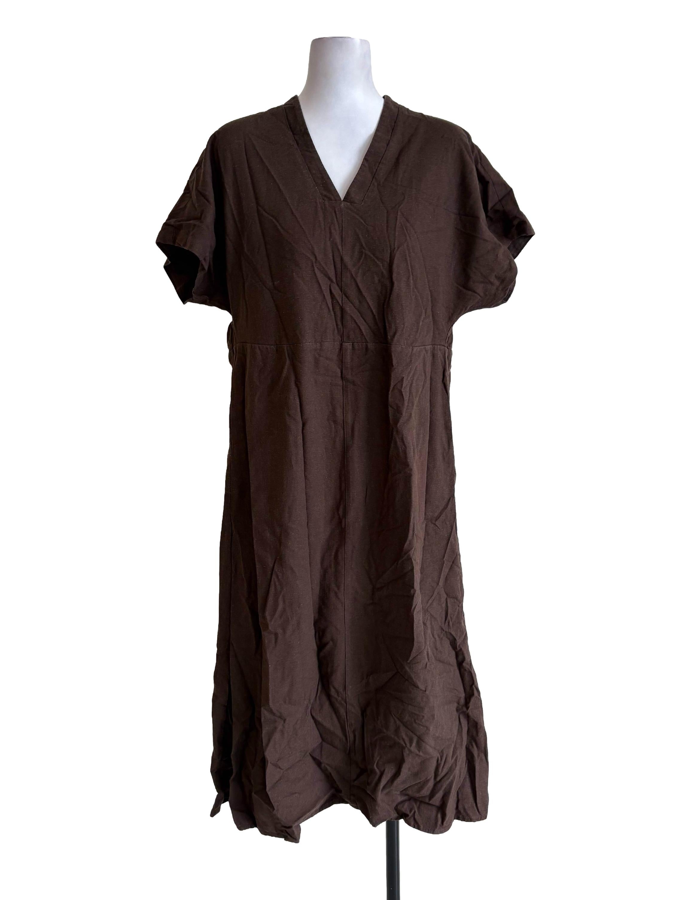 Mocha Brown Shirt Dress OSN