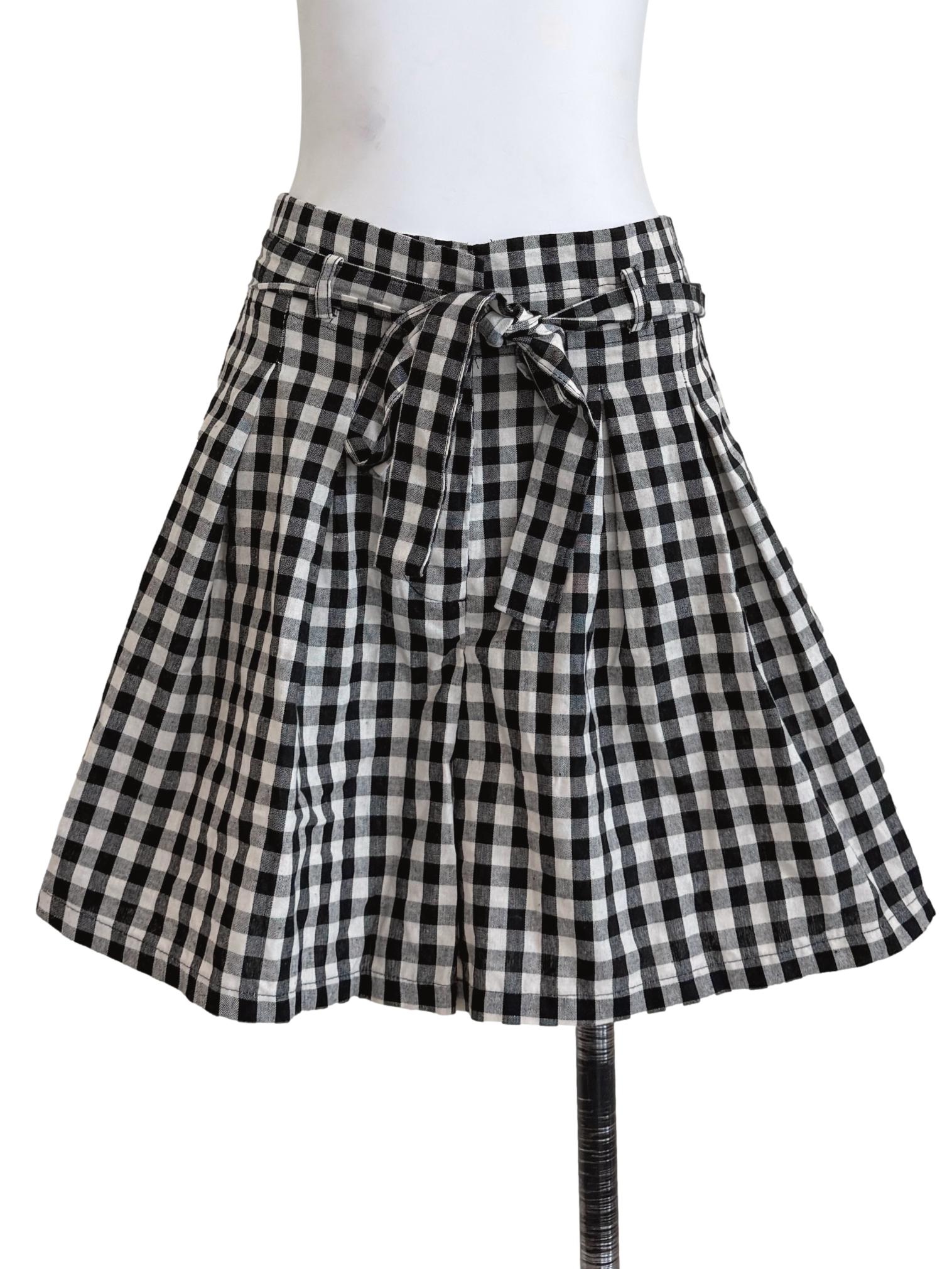 Black & White Checkered Skorts