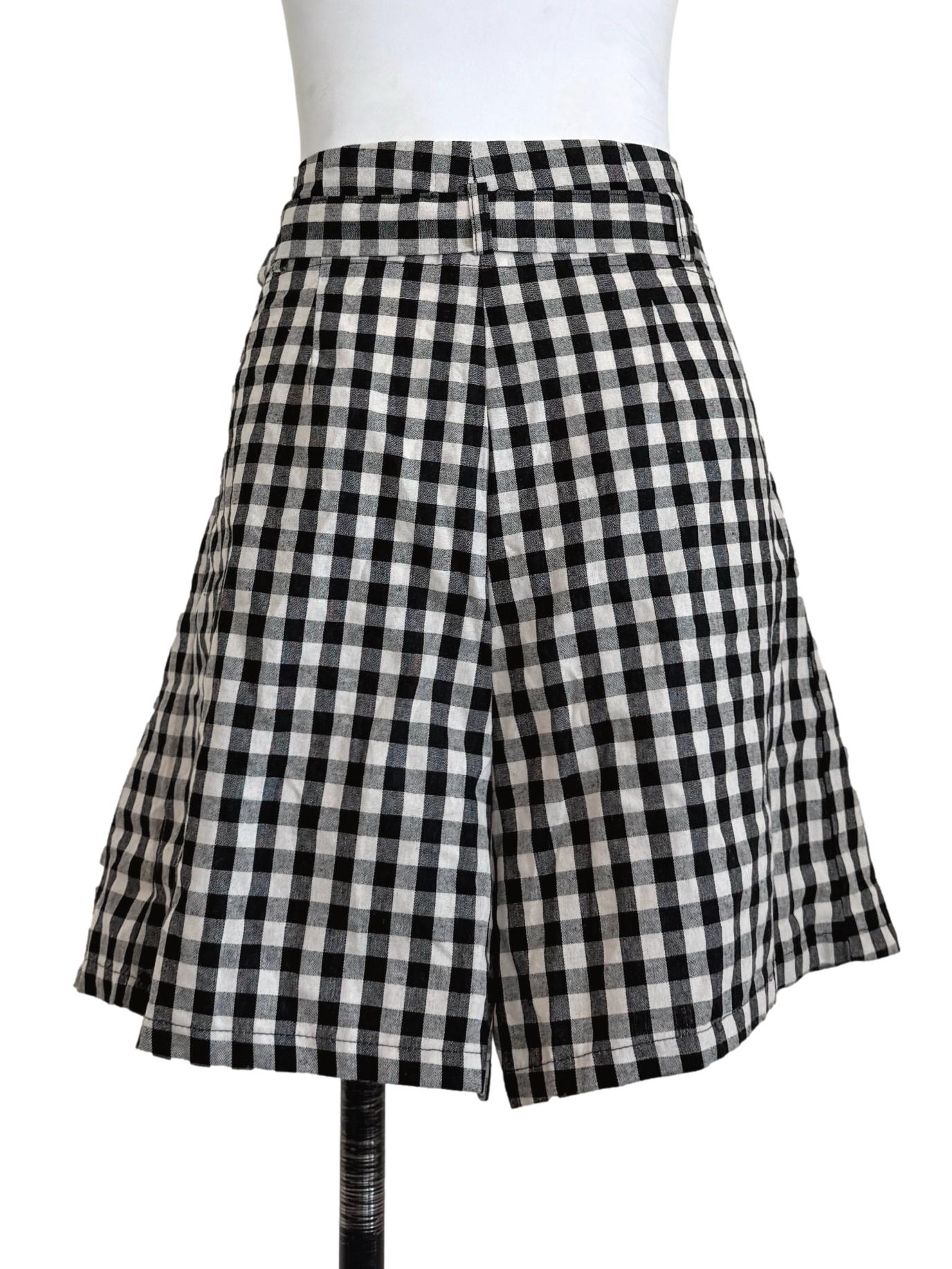 Black & White Checkered Skorts