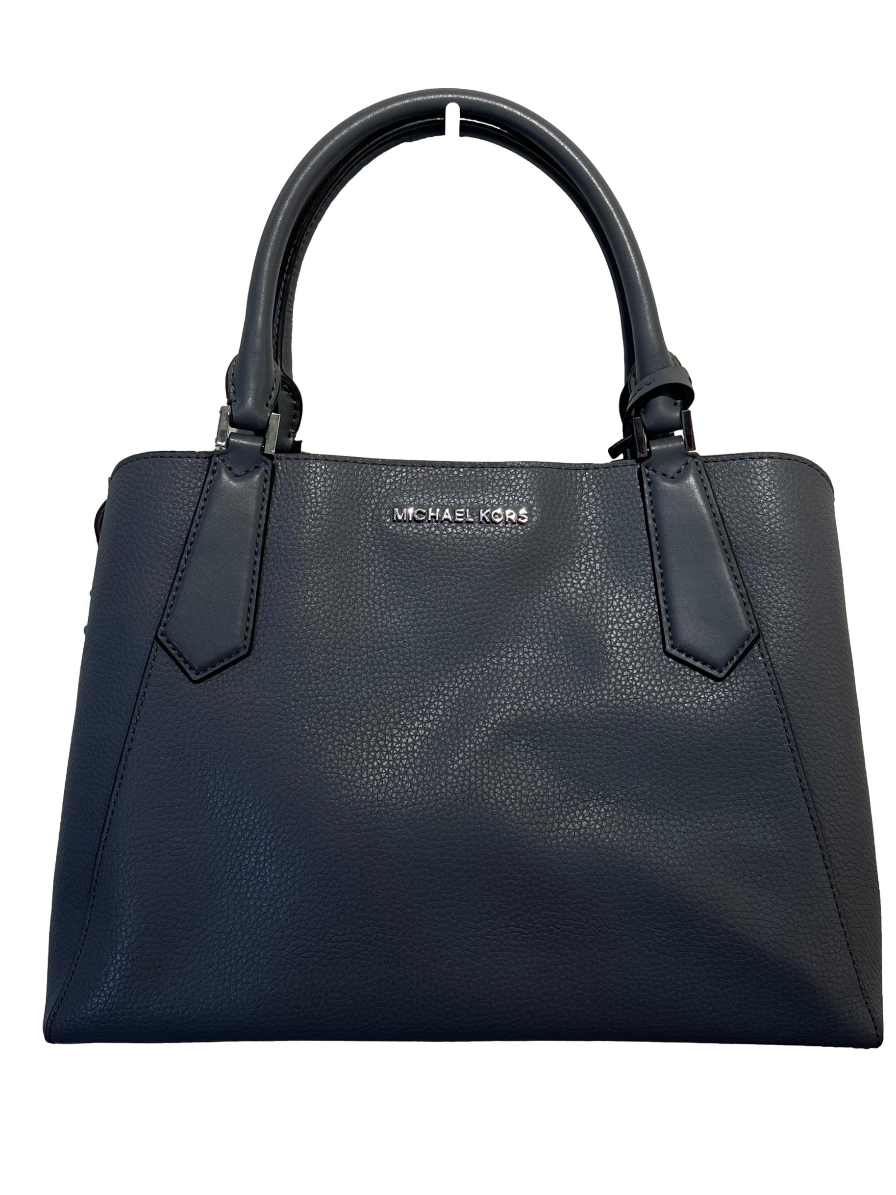 Grey Plain Handbag