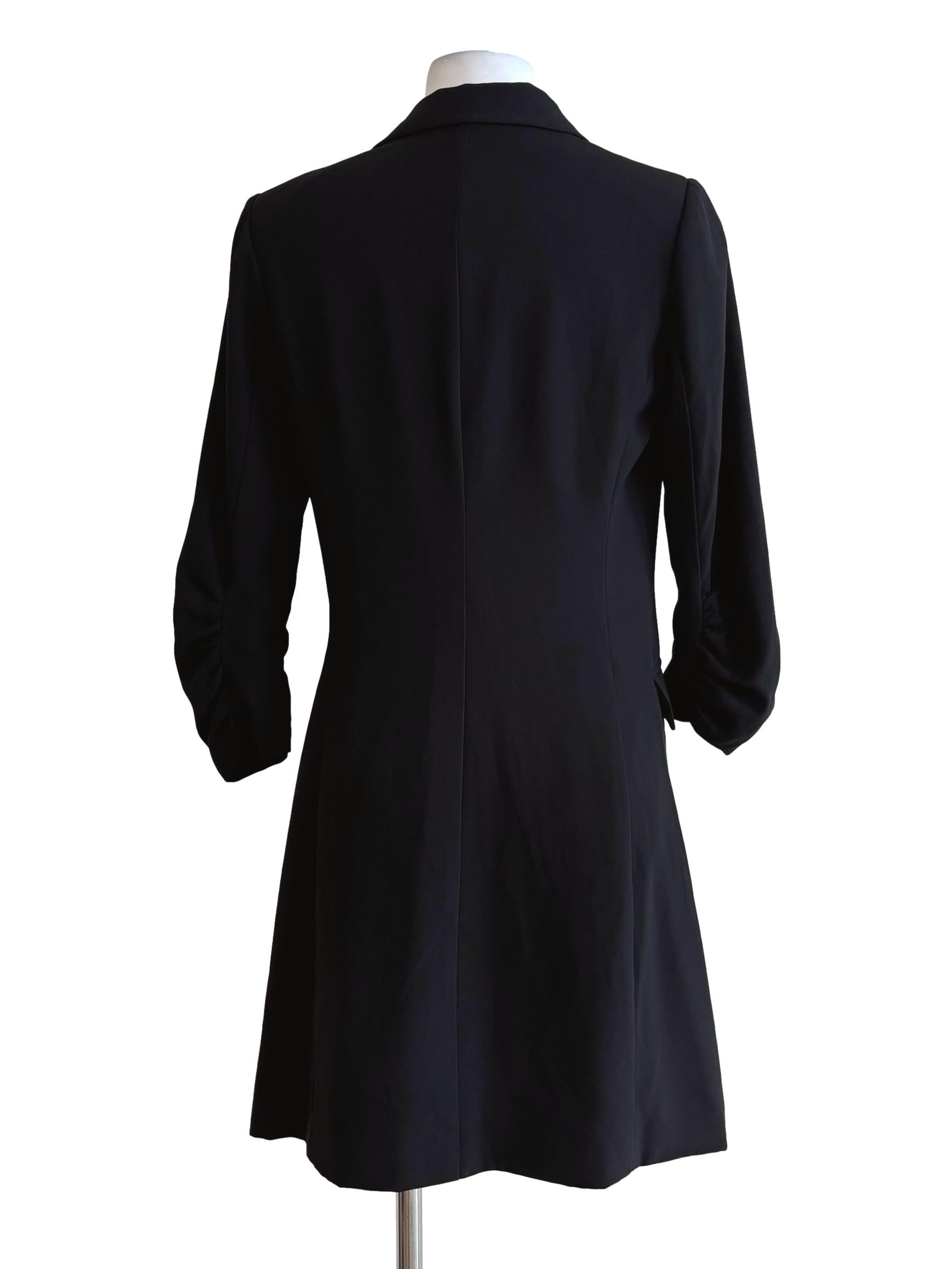 Night Black Surplice Blazer Dress LB