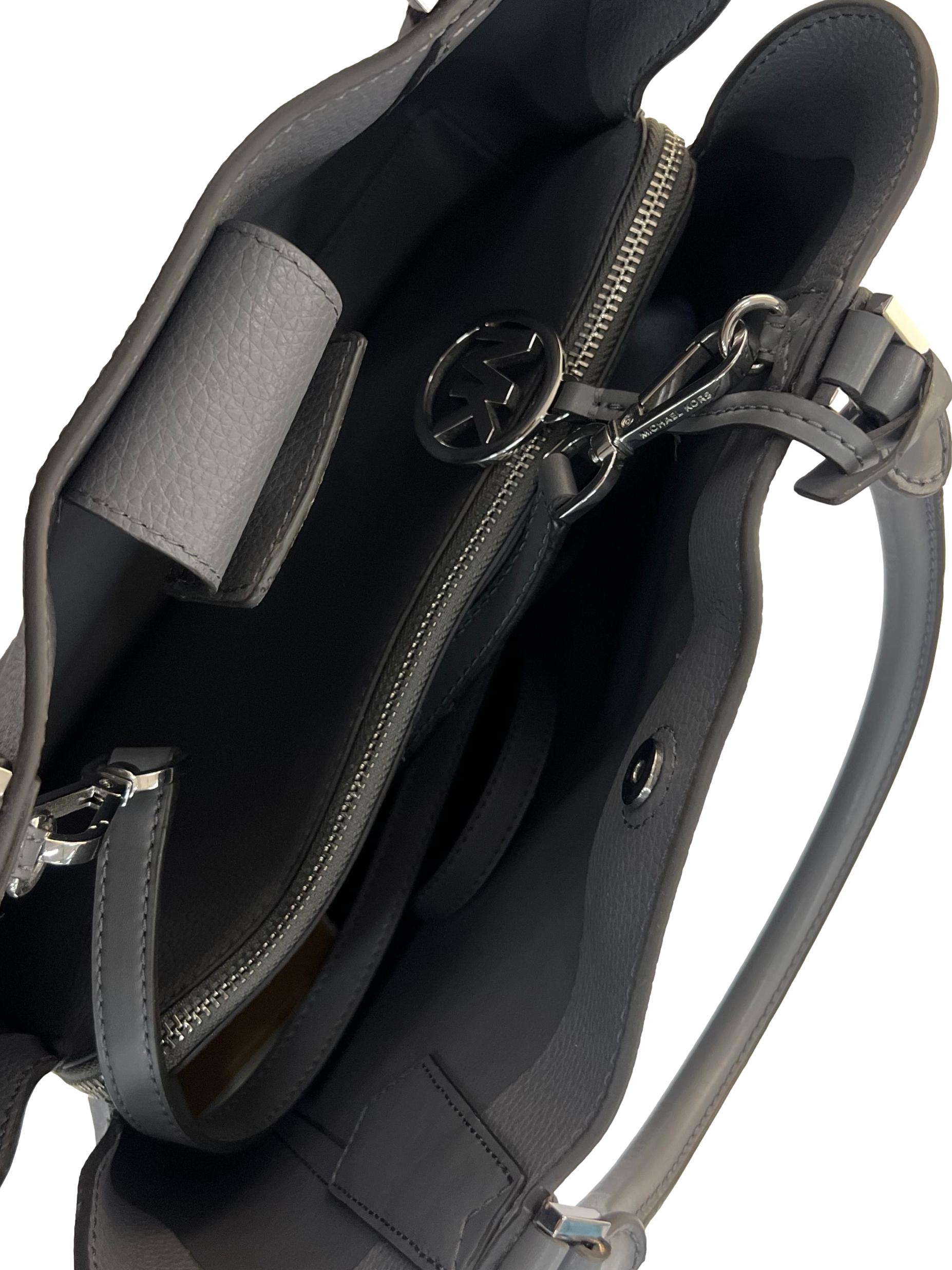 Grey Plain Handbag