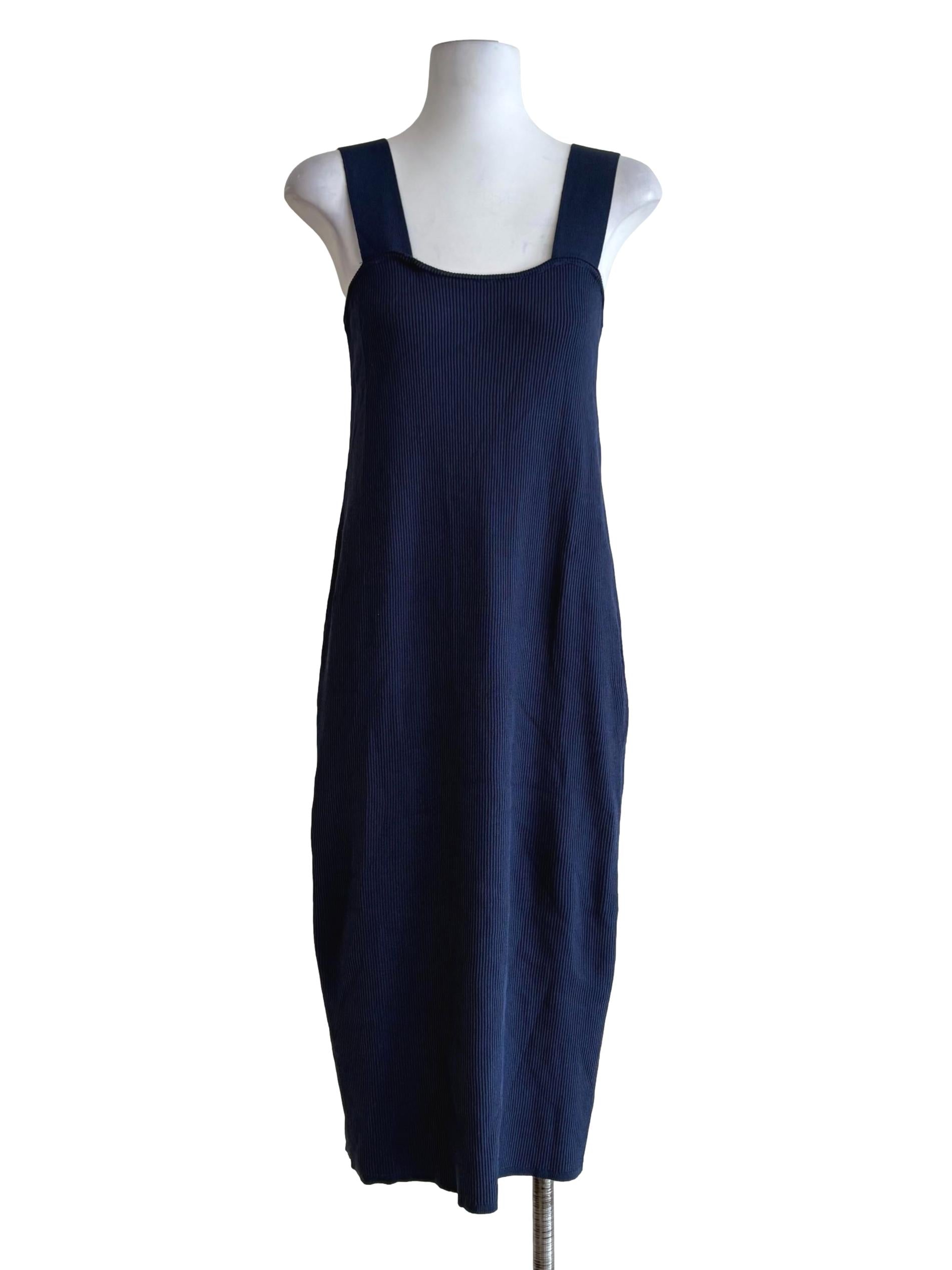 Denim Blue Knitted Bodycon Dress