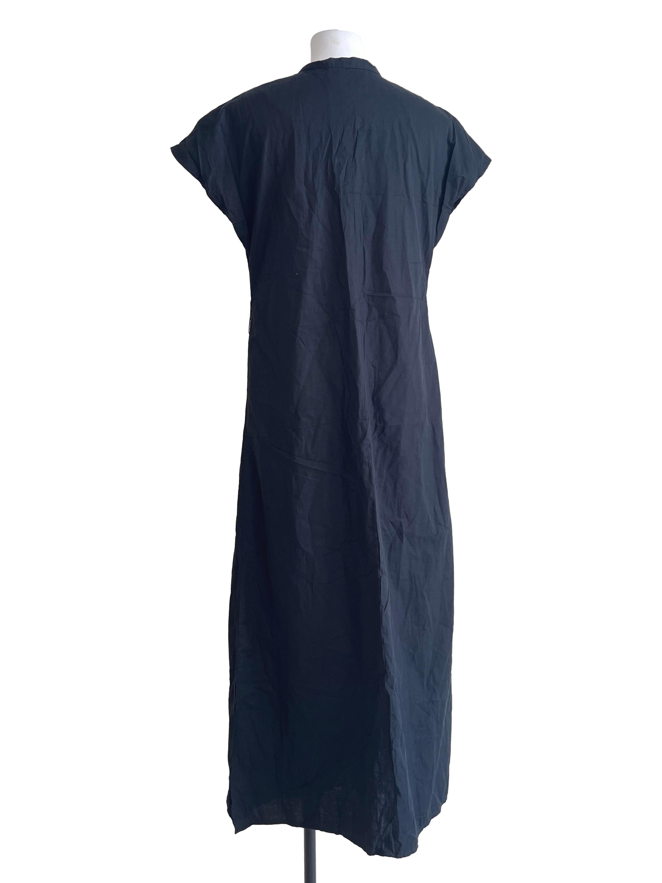 Jade Black V-Neck Shirt Dress LB