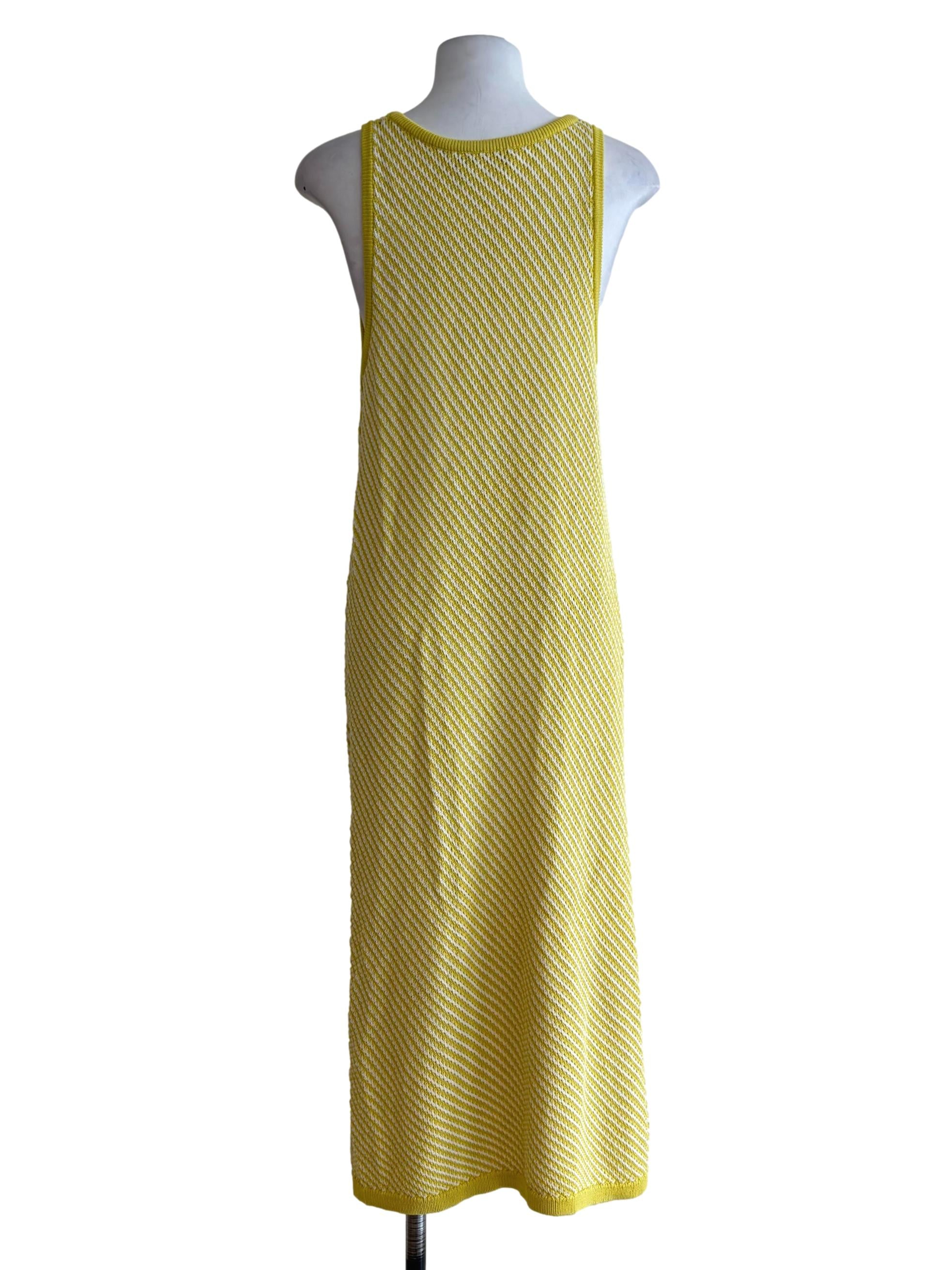 Fluro Yellow Knit Bodycon Dress