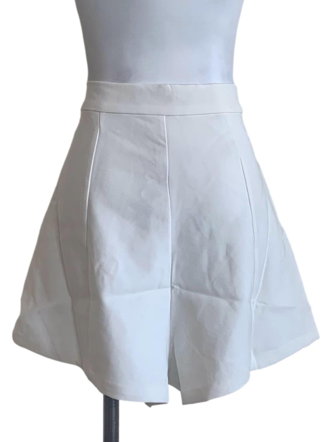 Daisy White Wide Leg Shorts