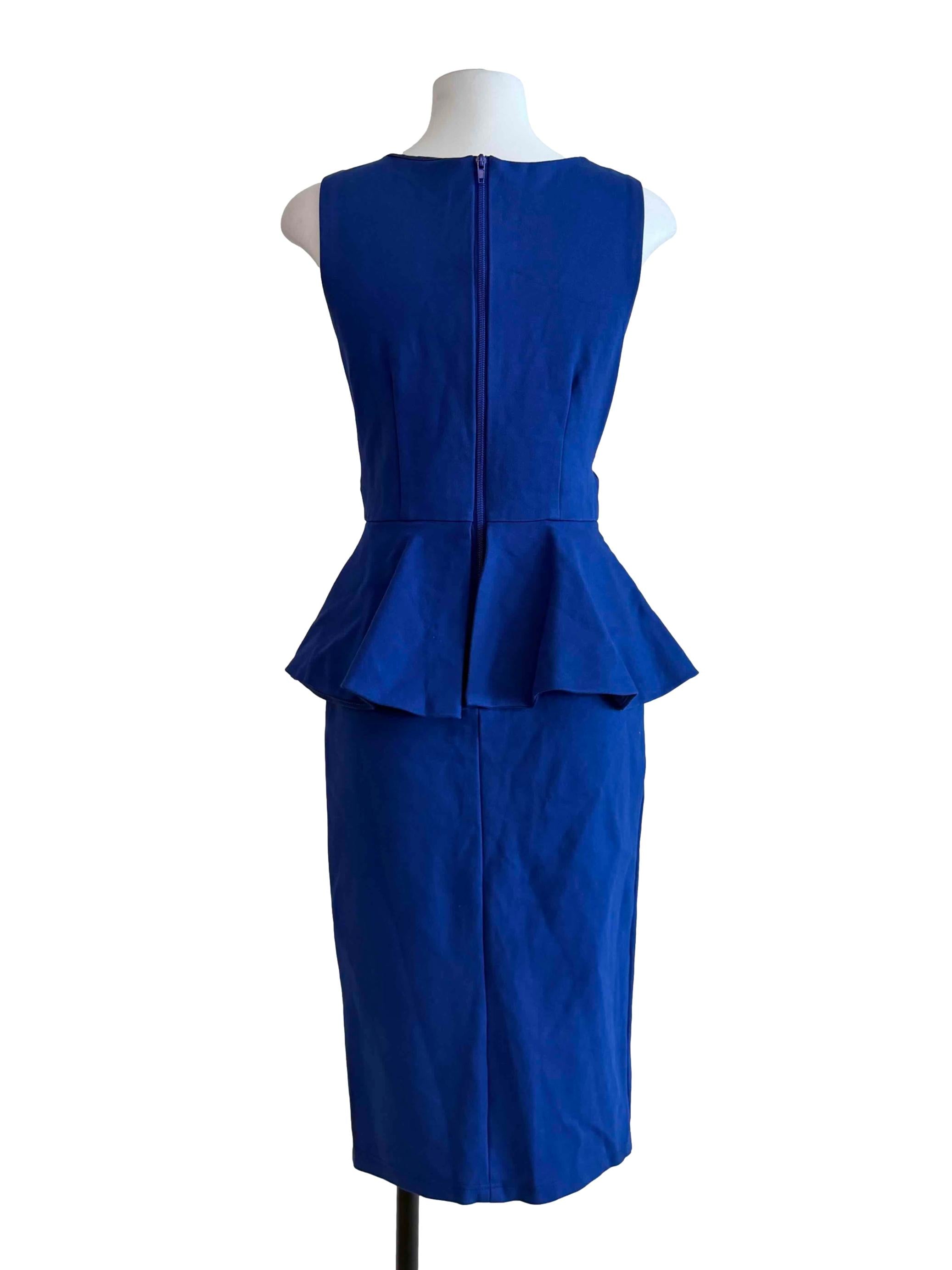 Cobalt Blue Peplum Dress