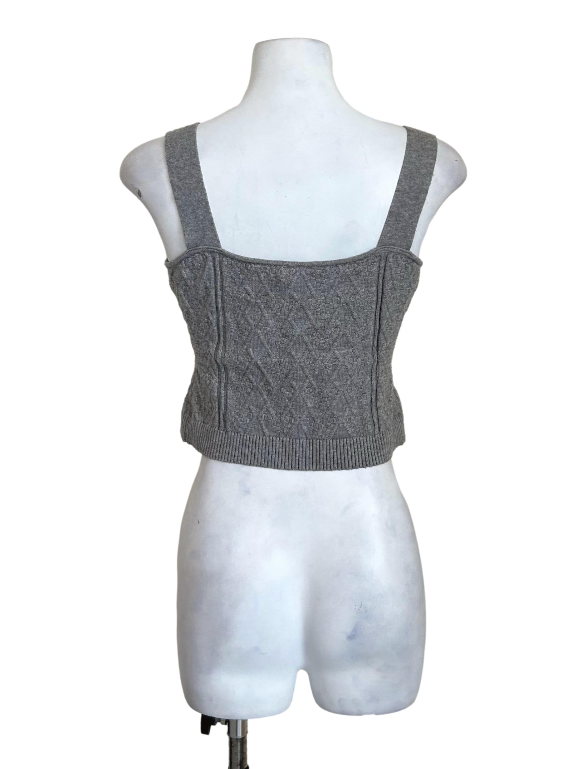 Grey Knit Tank Top
