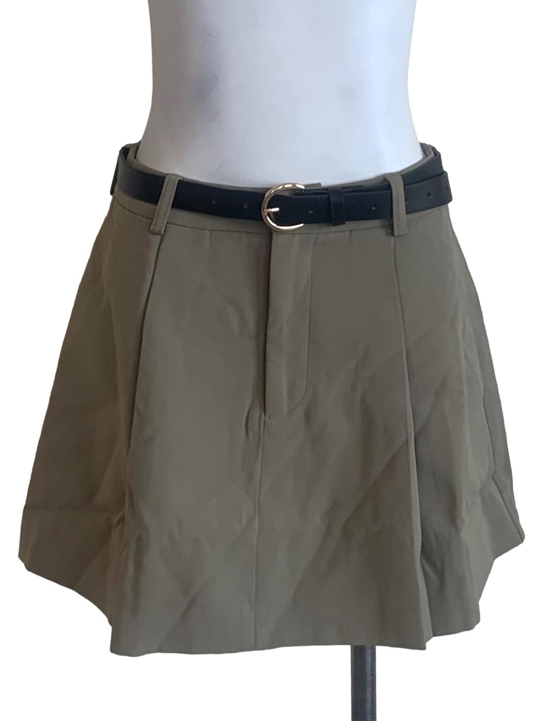 Wood Brown Flip Skirt