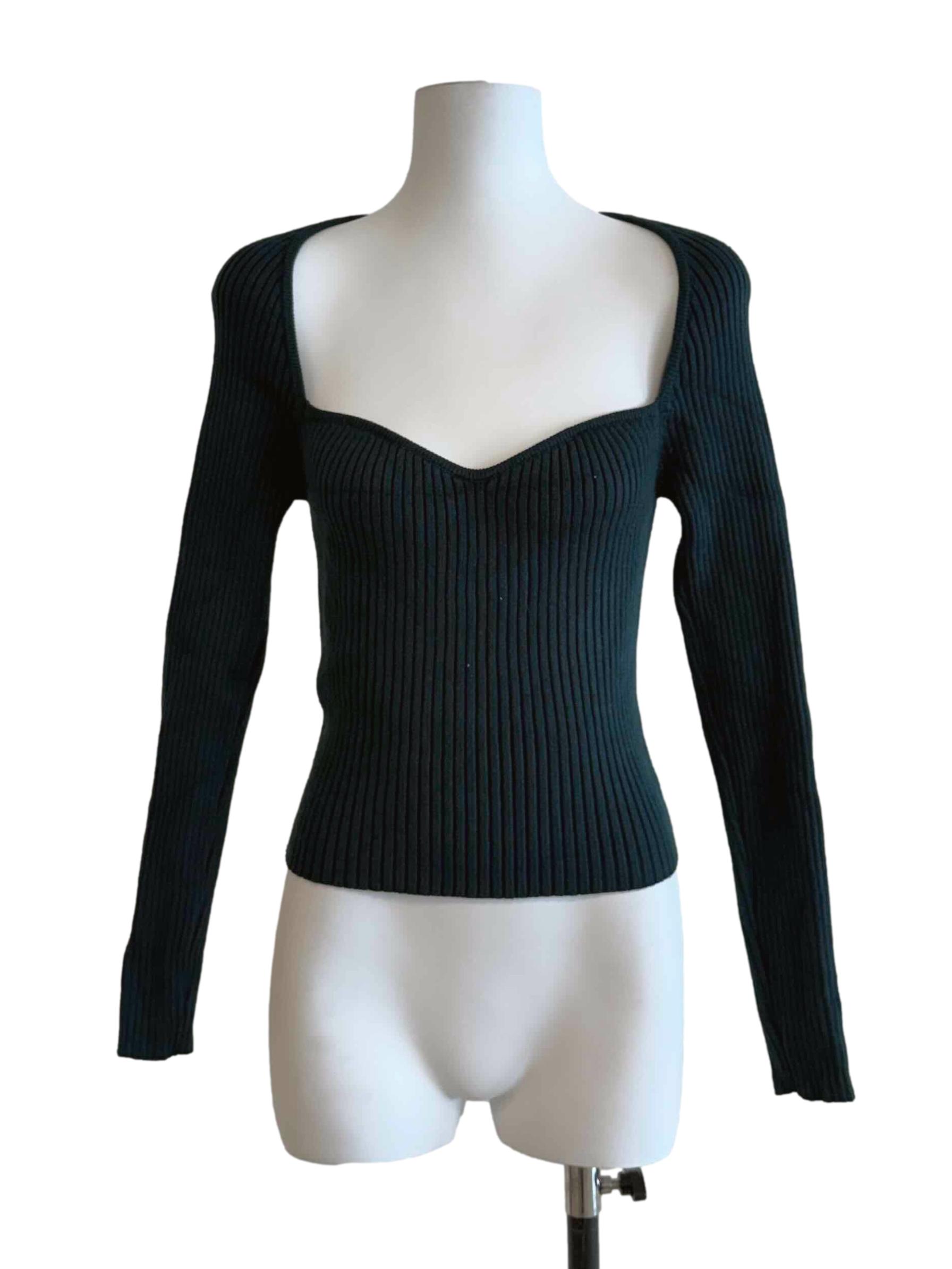 Ocean Green Square Neck Top