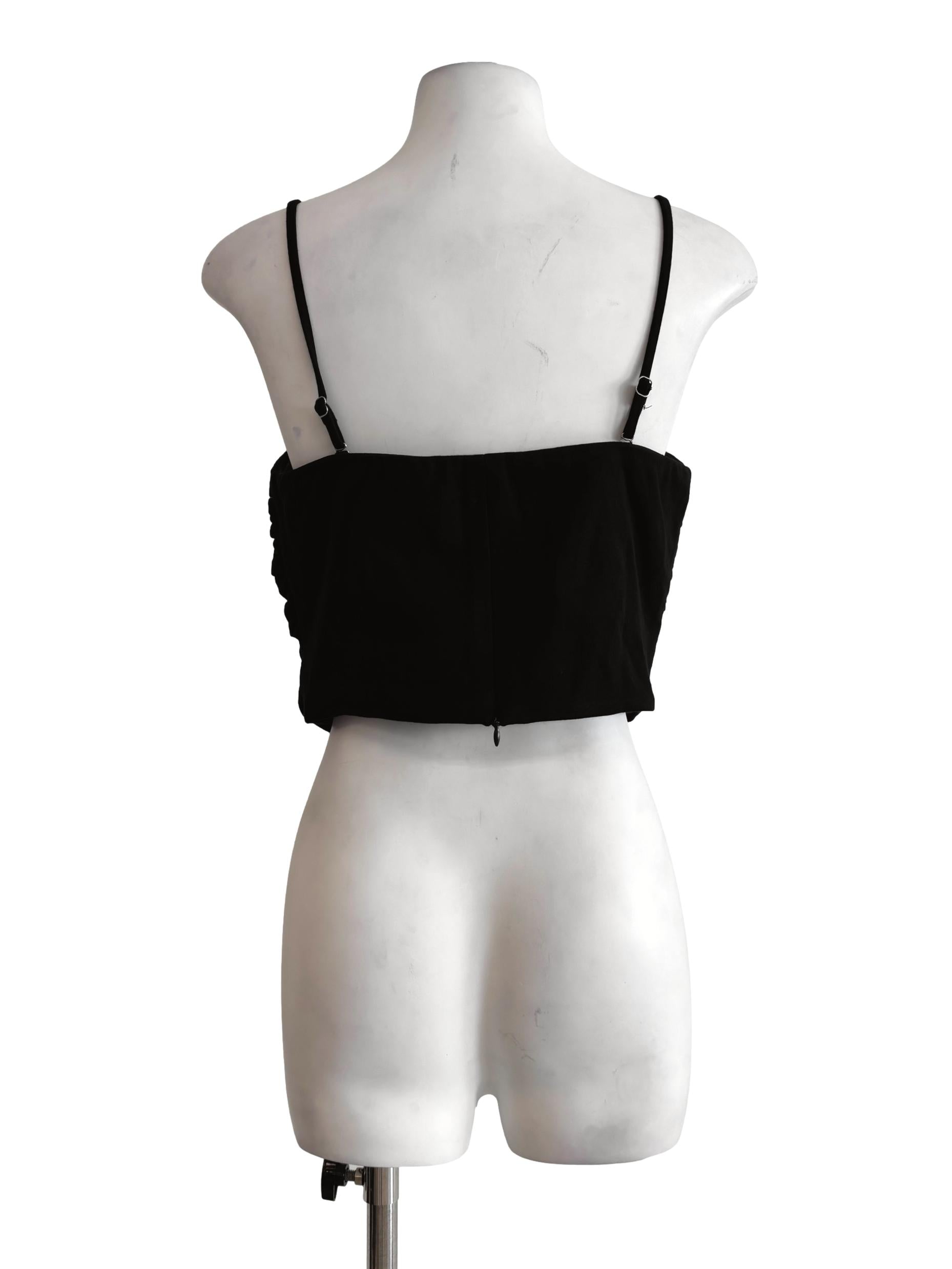 Black Ruched Camisole