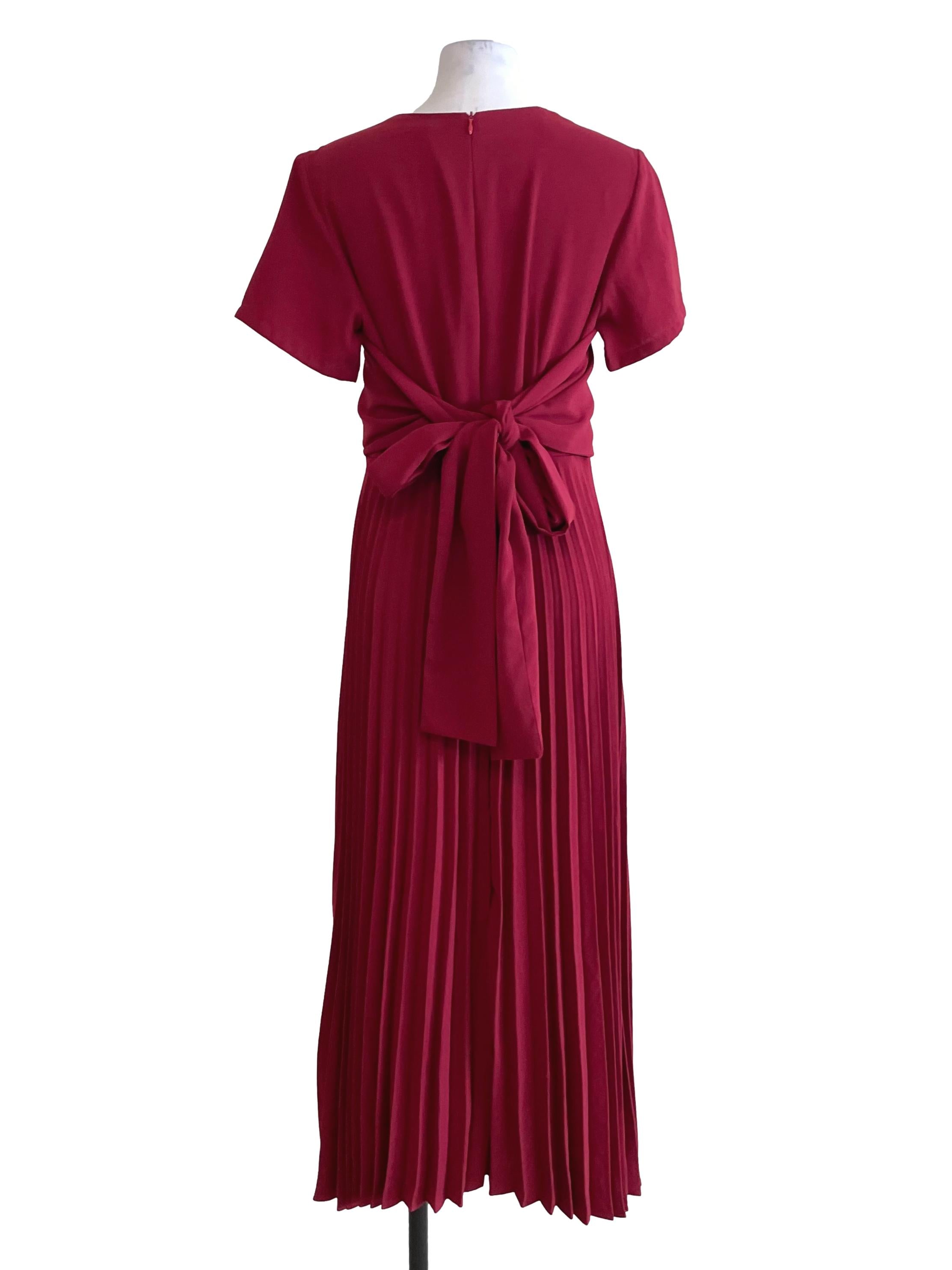 Scarlet Accordion Dress