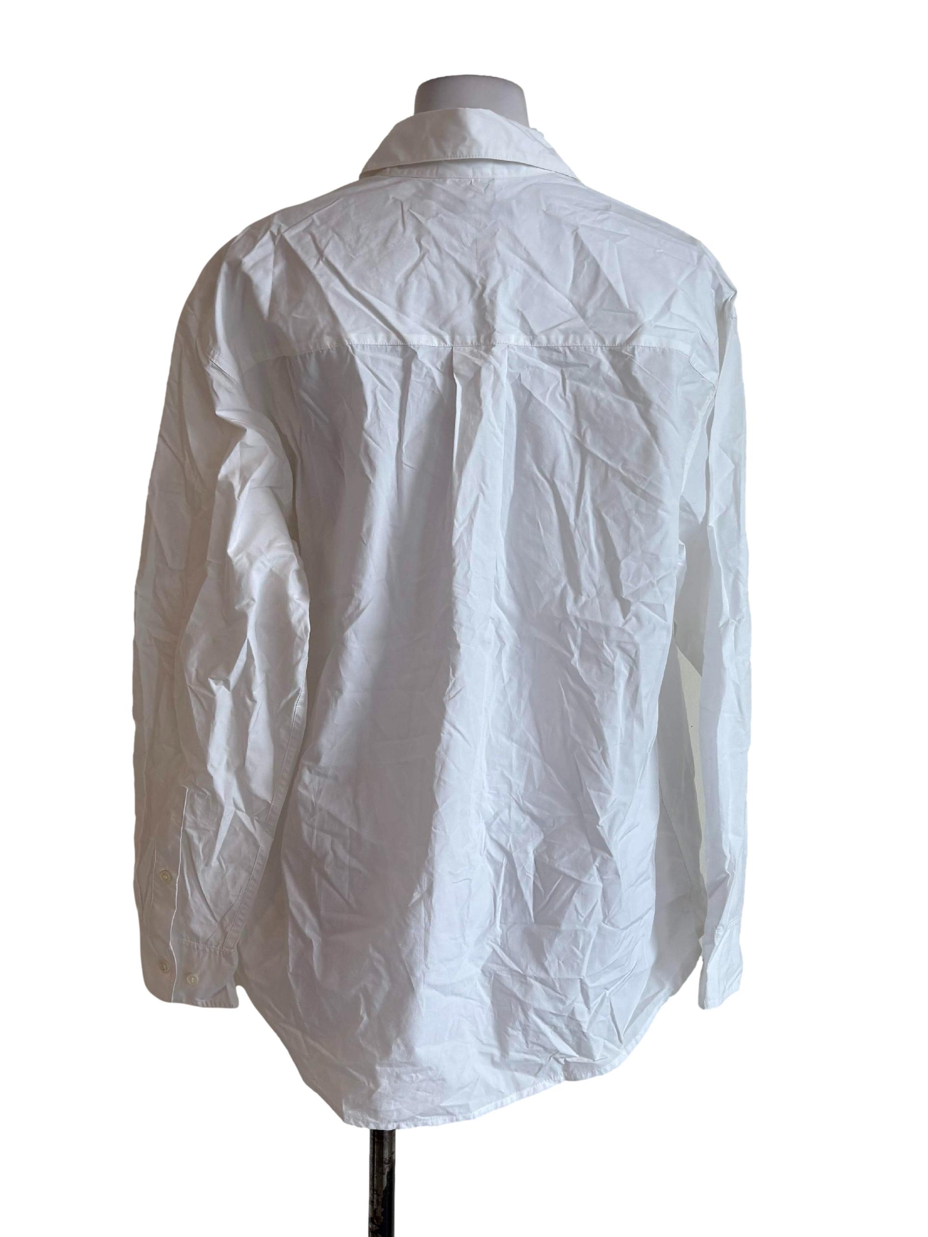 White Cotton Buttoned Up Shirt