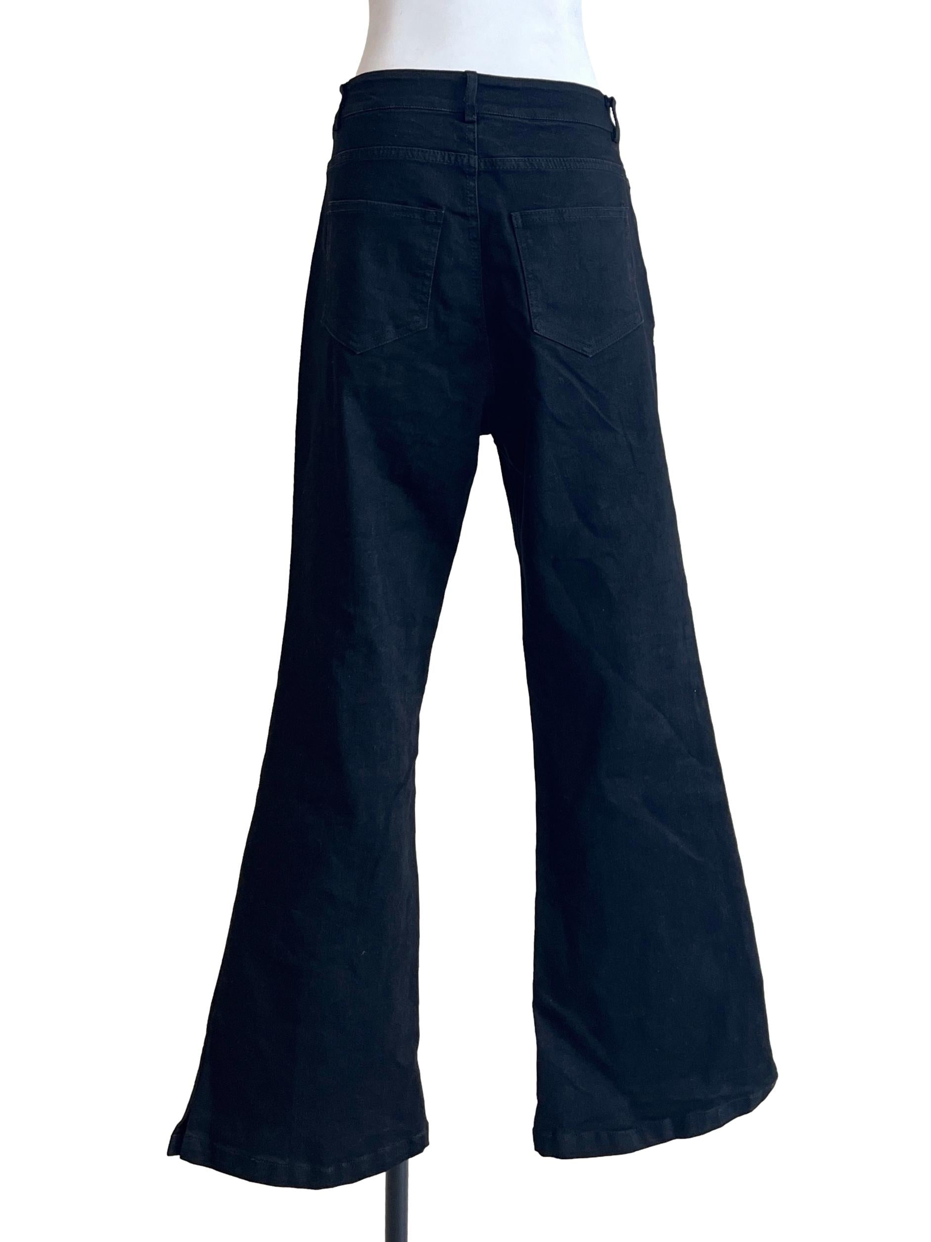 Ink Black Flare Pants