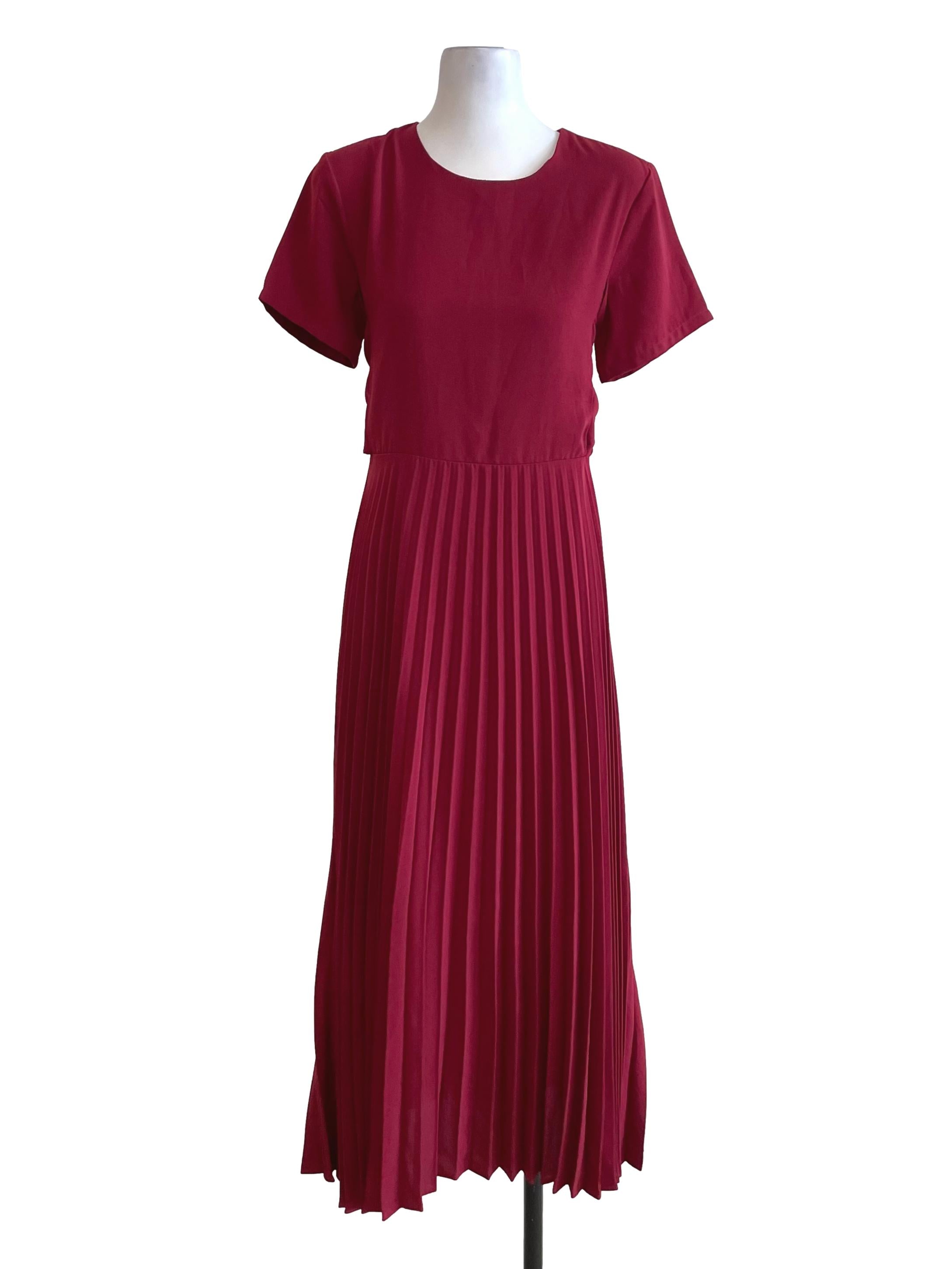 Scarlet Accordion Dress