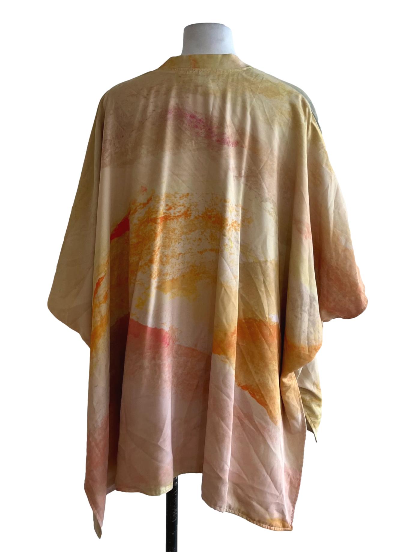 Yellow Abstract Kimono