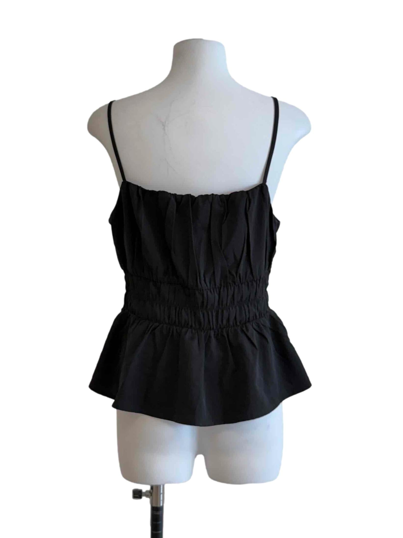Jade Black Sleeveless Top