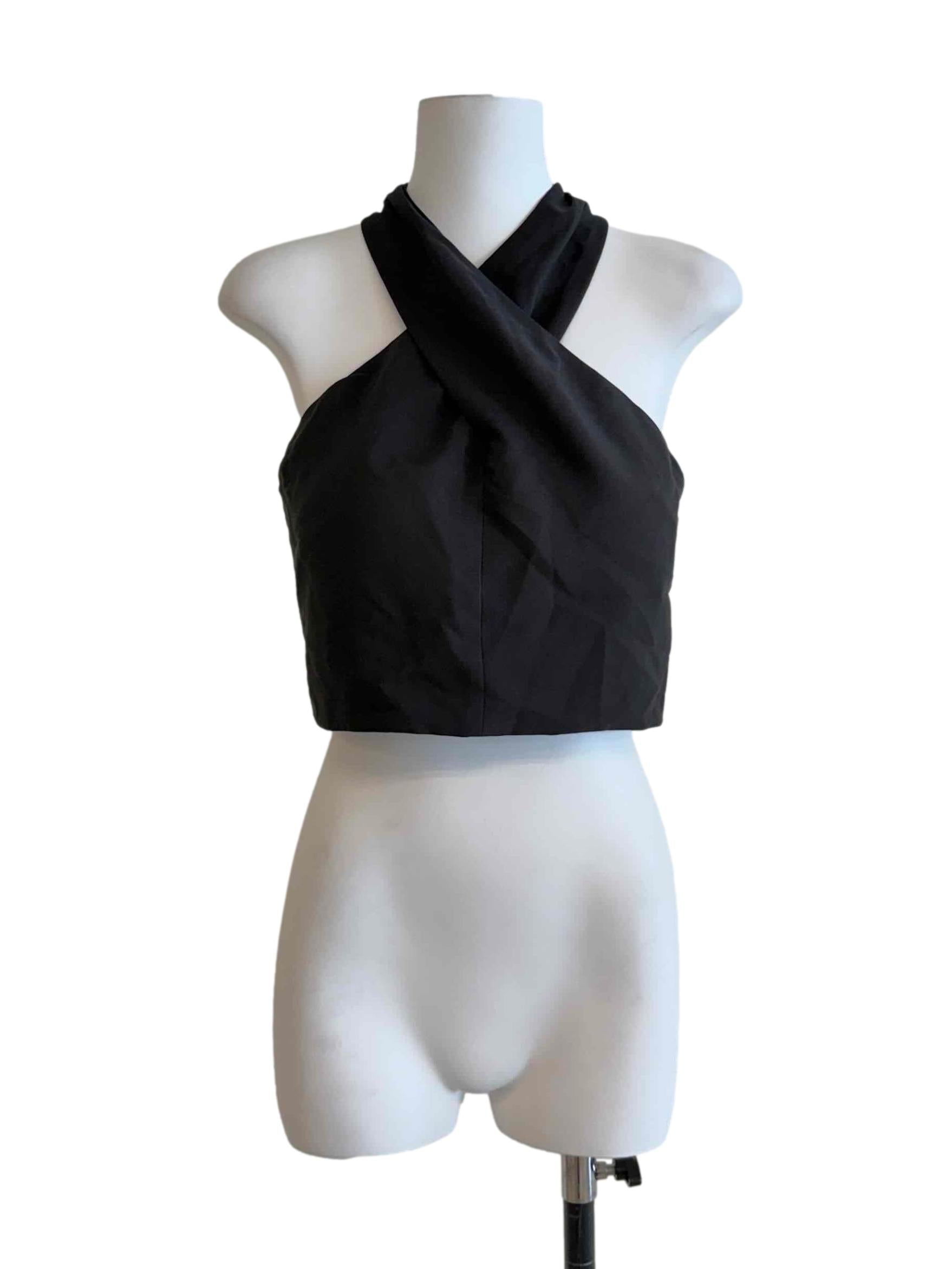 Ink Black Sleeveless Top