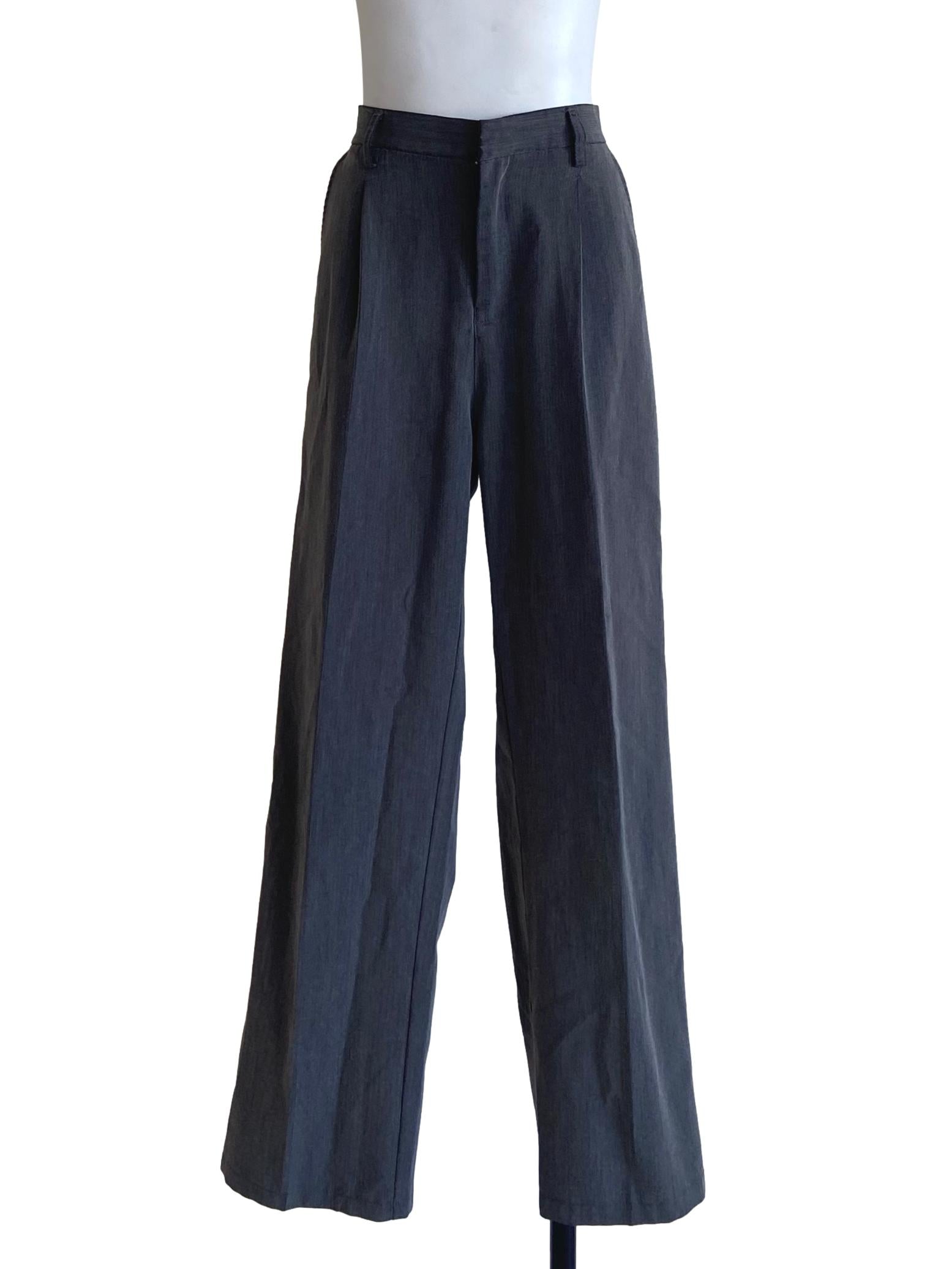 Dove Grey Formal Straight Pants