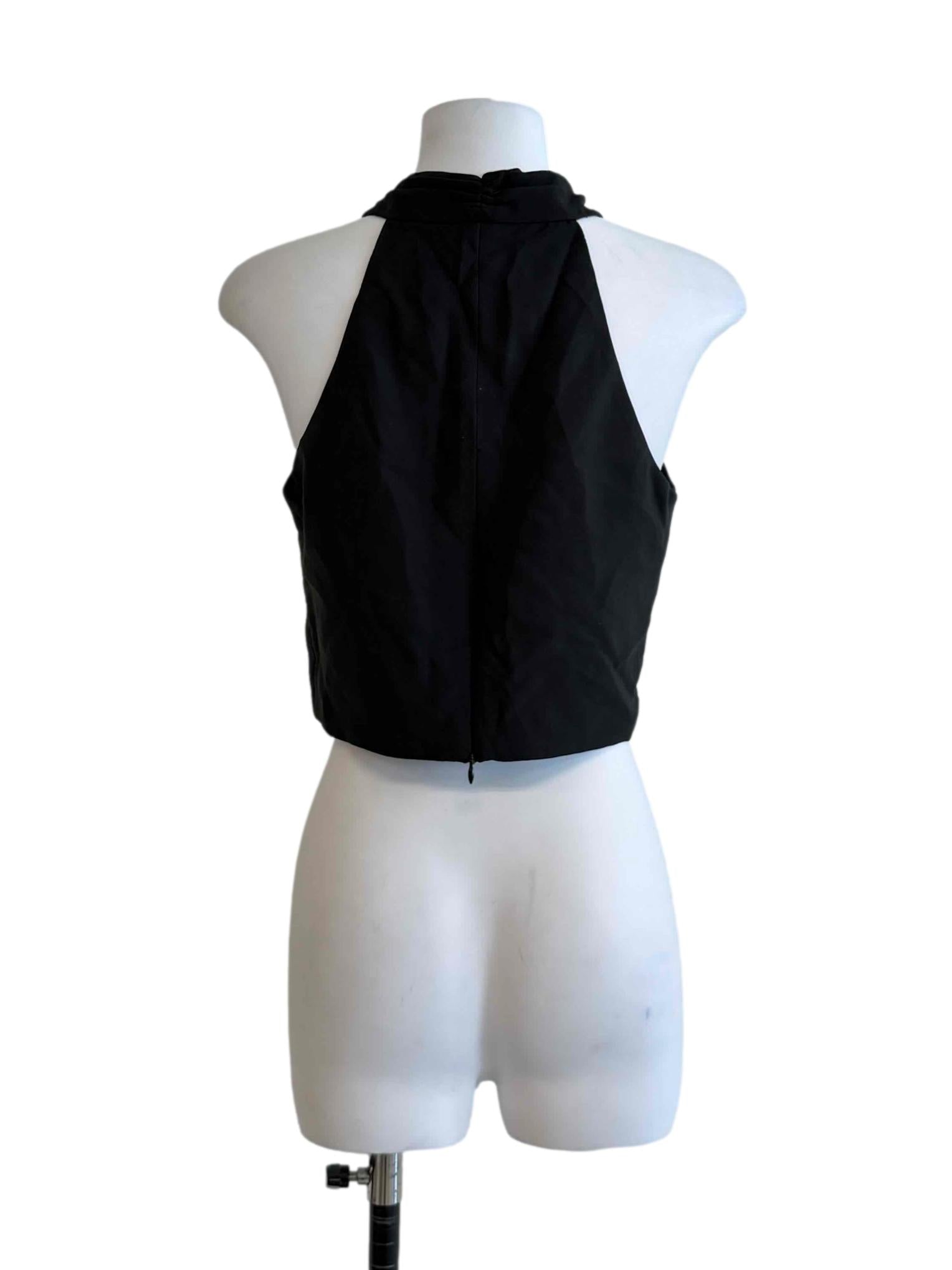 Ink Black Sleeveless Top