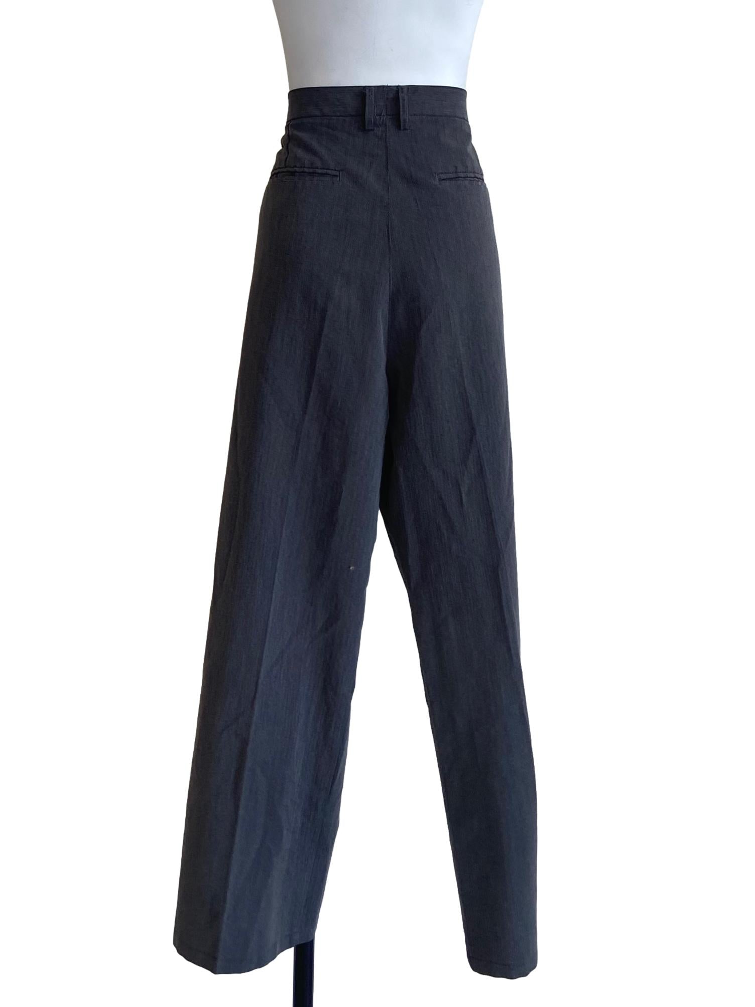 Dove Grey Formal Straight Pants