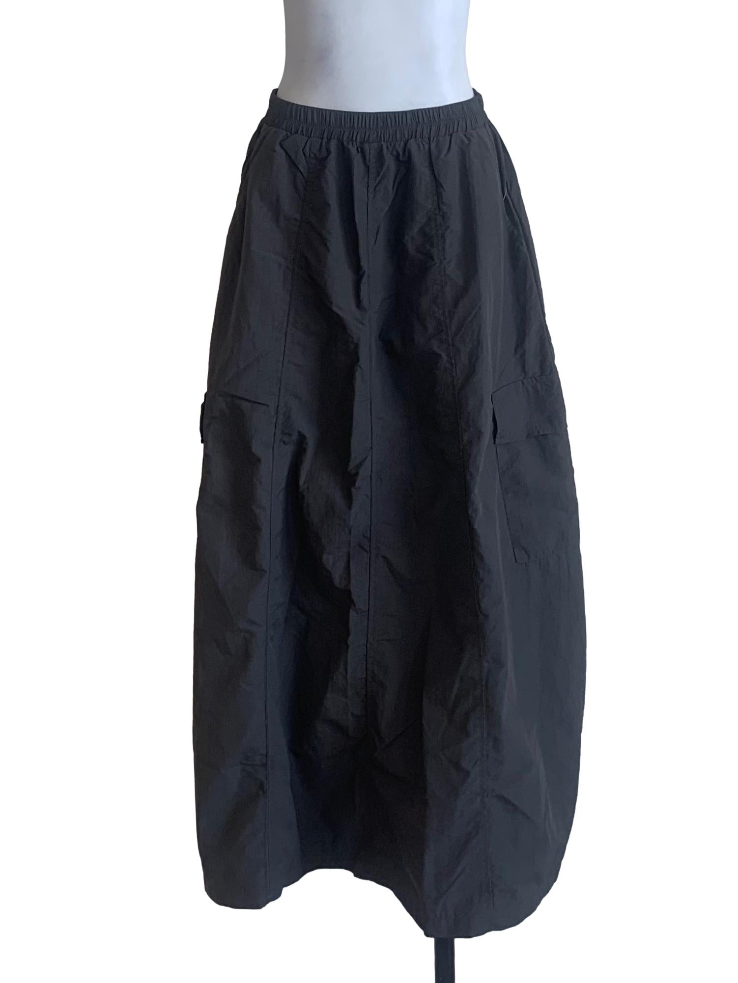 Slate Grey Cargo Skirt