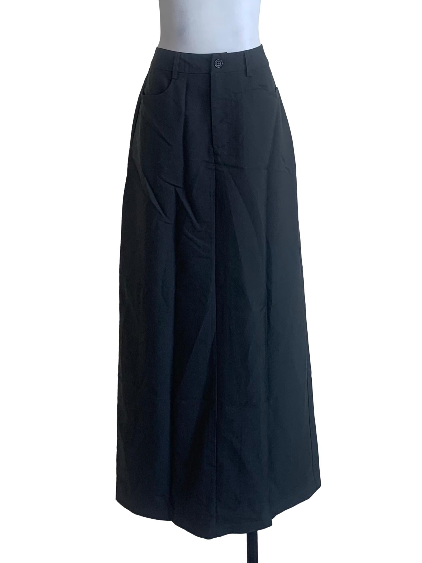 Pebble Grey A-Line Skirt