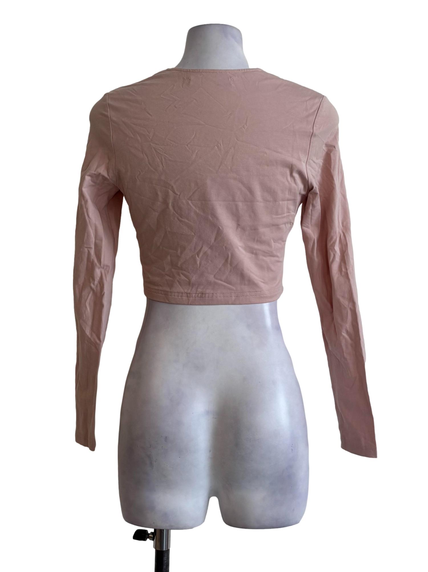Nude Pink Crop Top
