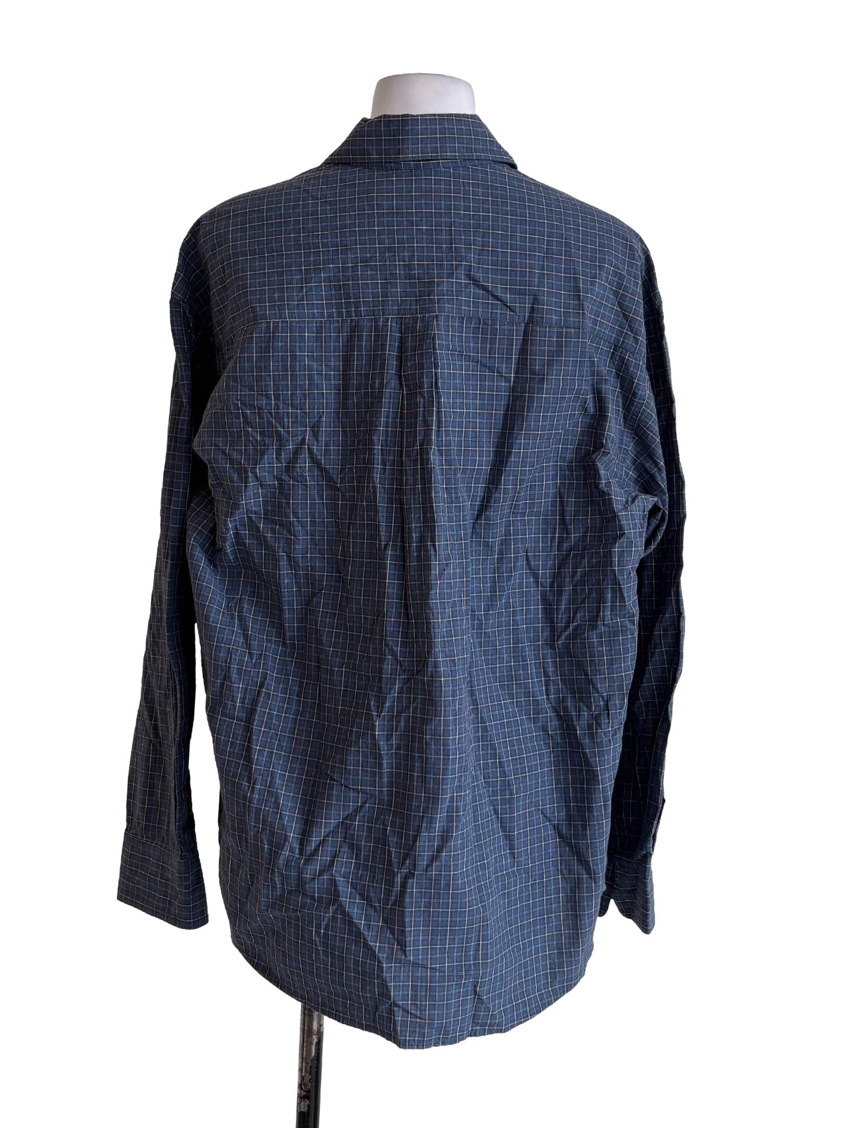 Aegean Blue Checkered Buttoned Up Shirt