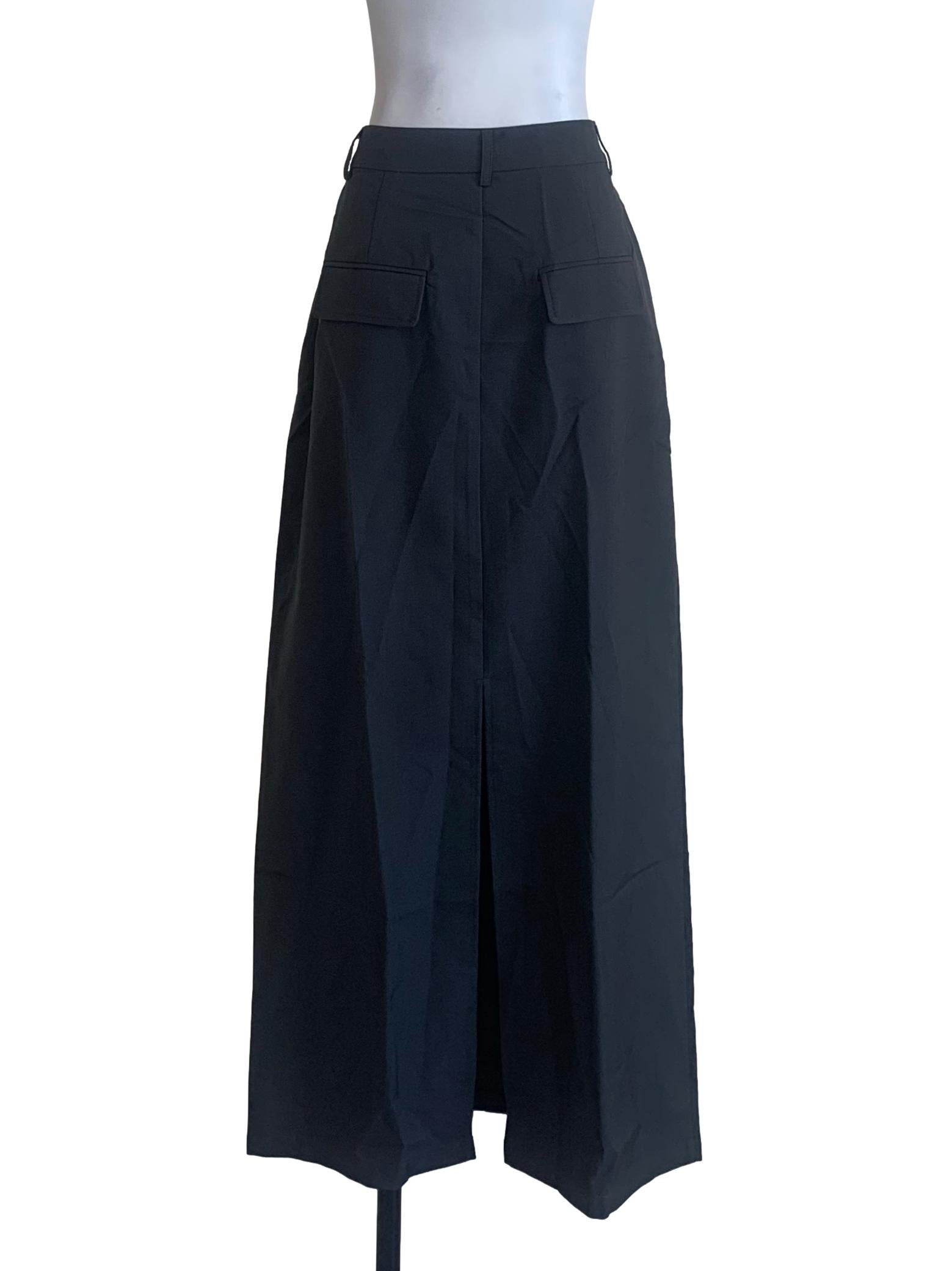 Pebble Grey A-Line Skirt