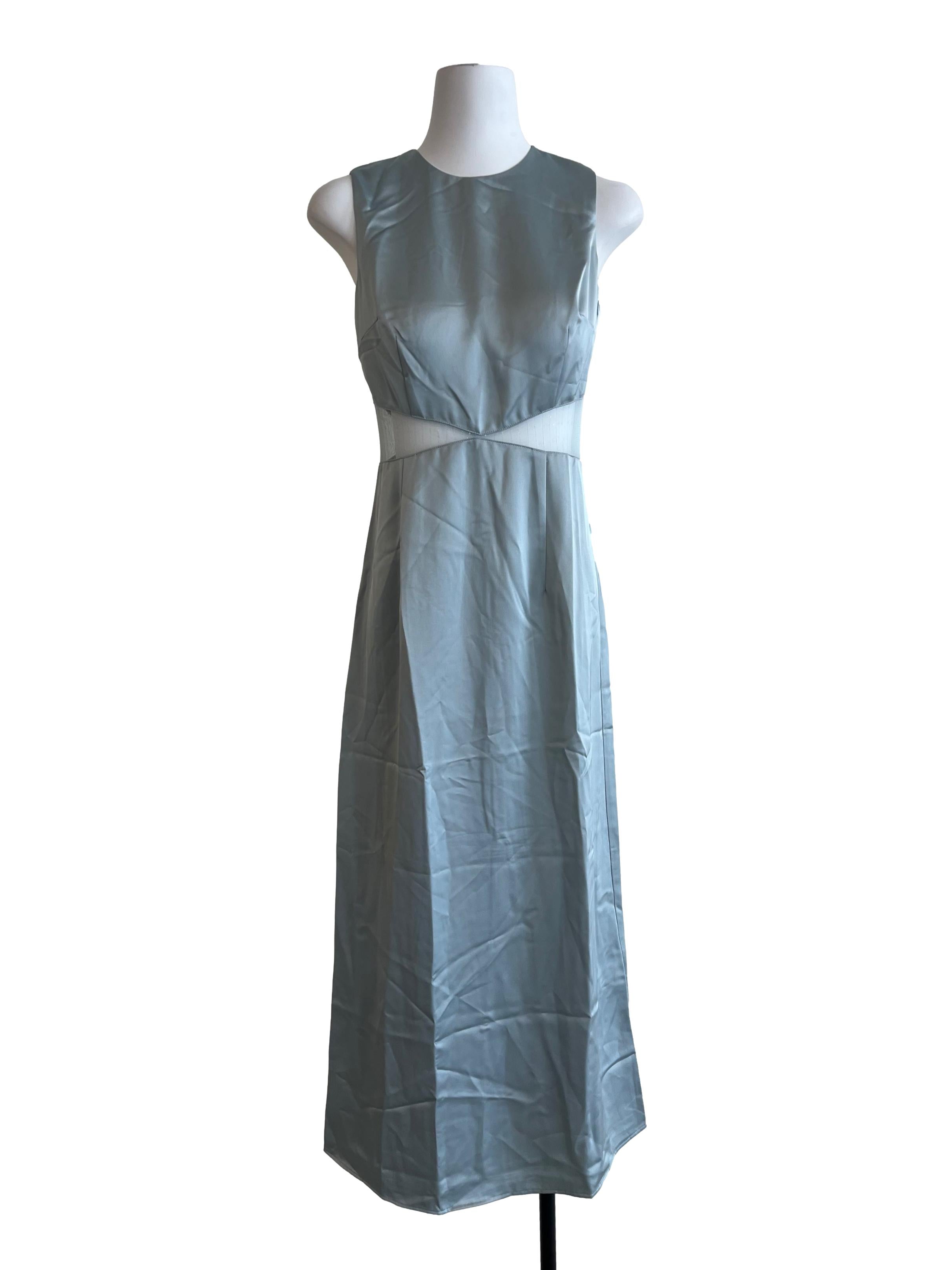 Baby Blue Cut Out Dress