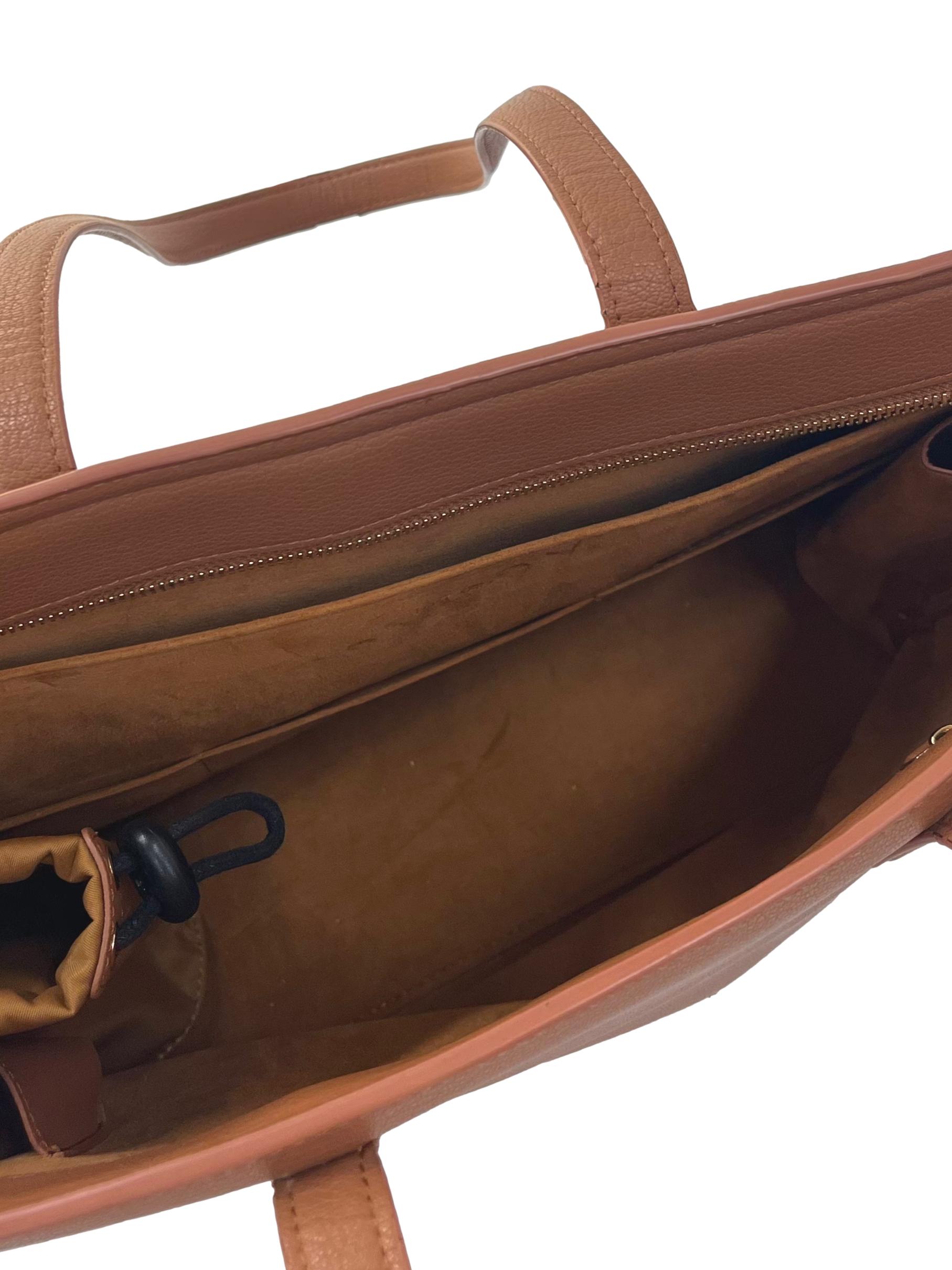 Brown Leather Aimee Work Tote Bag CSN