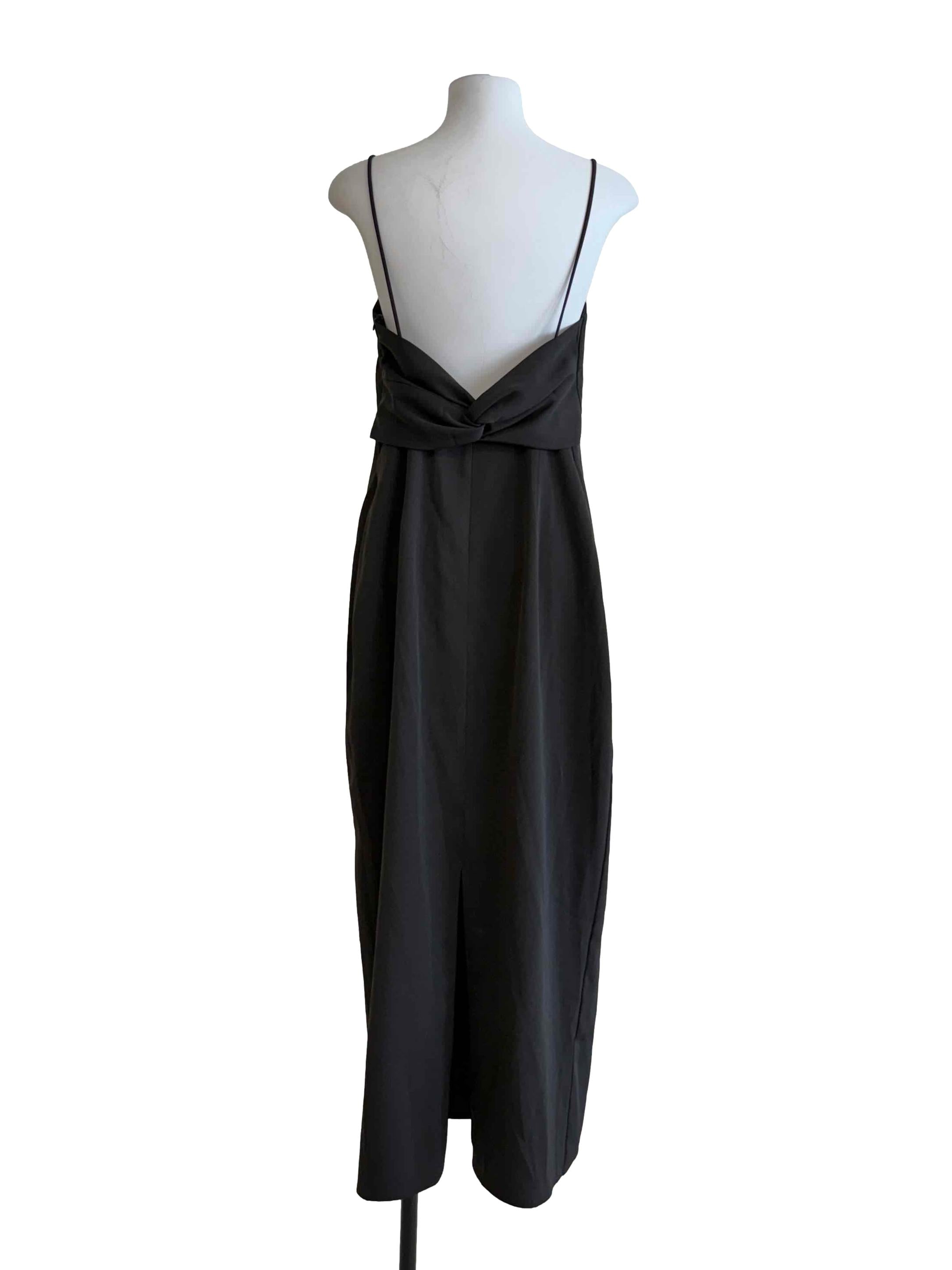 Jade Black Spaghetti Strap Dress