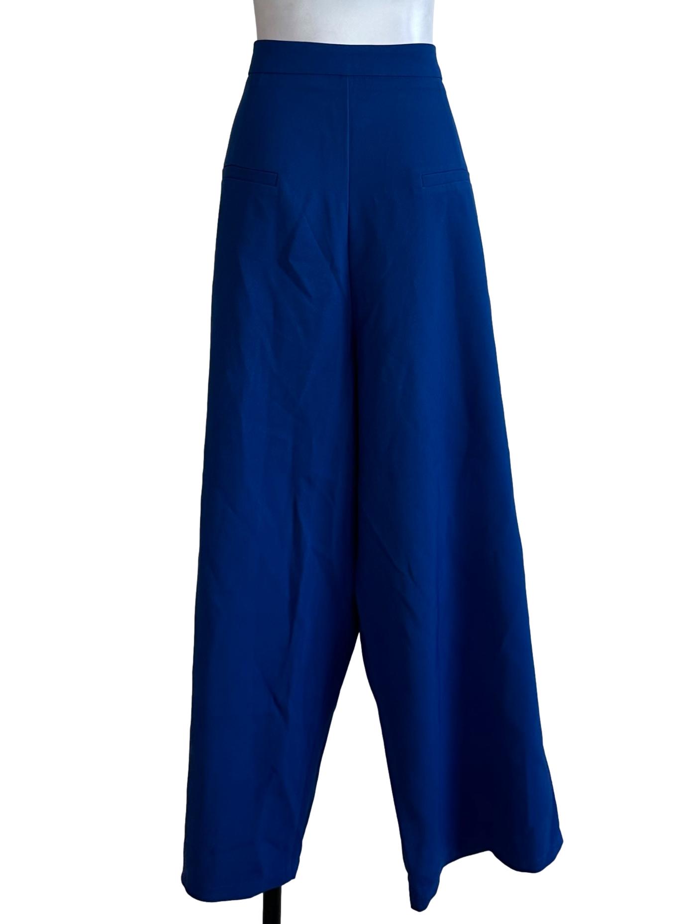 Berry Blue High Waist Long Pants