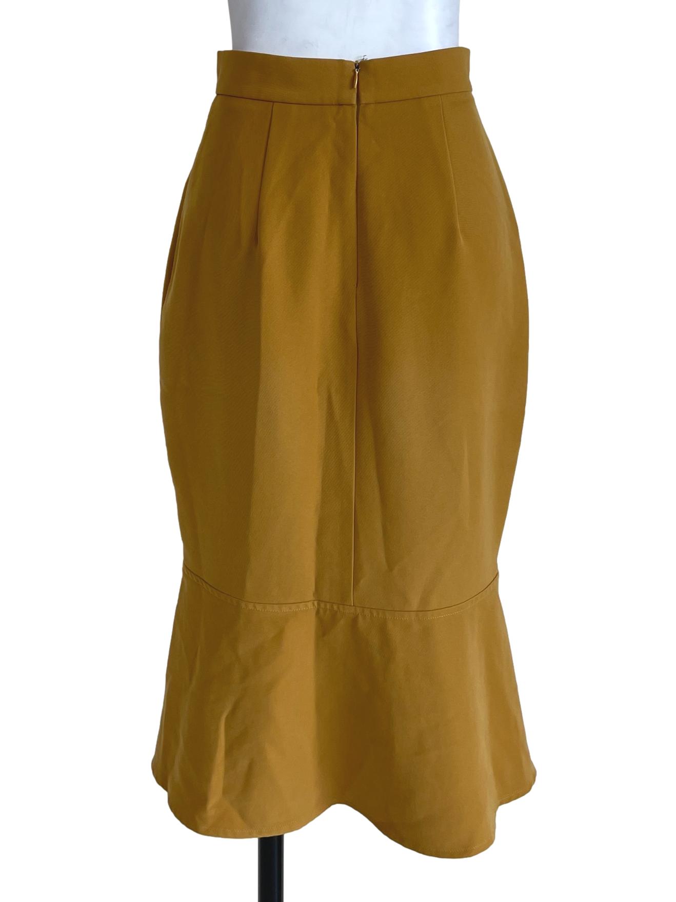 Mustard Pocket Fashion Skirt LB