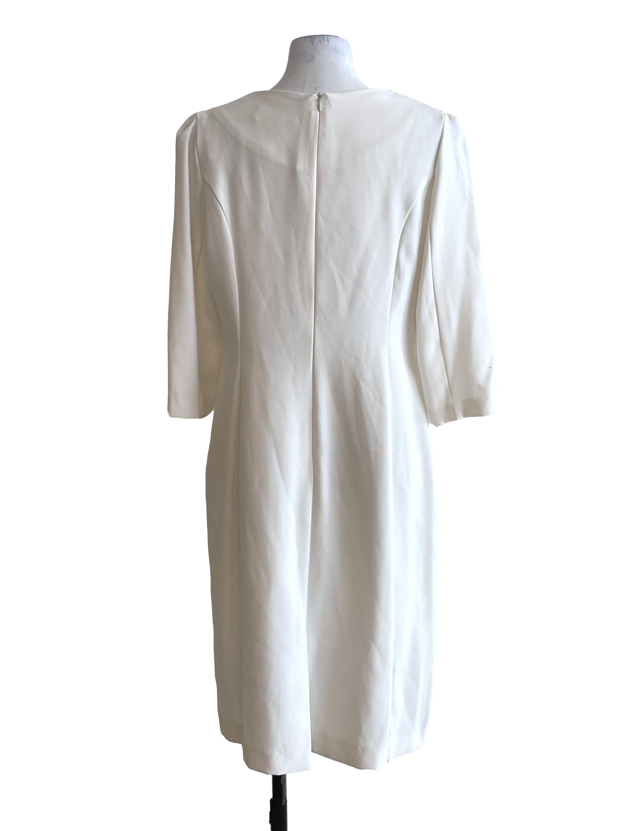 White Ruffled Slip Dress