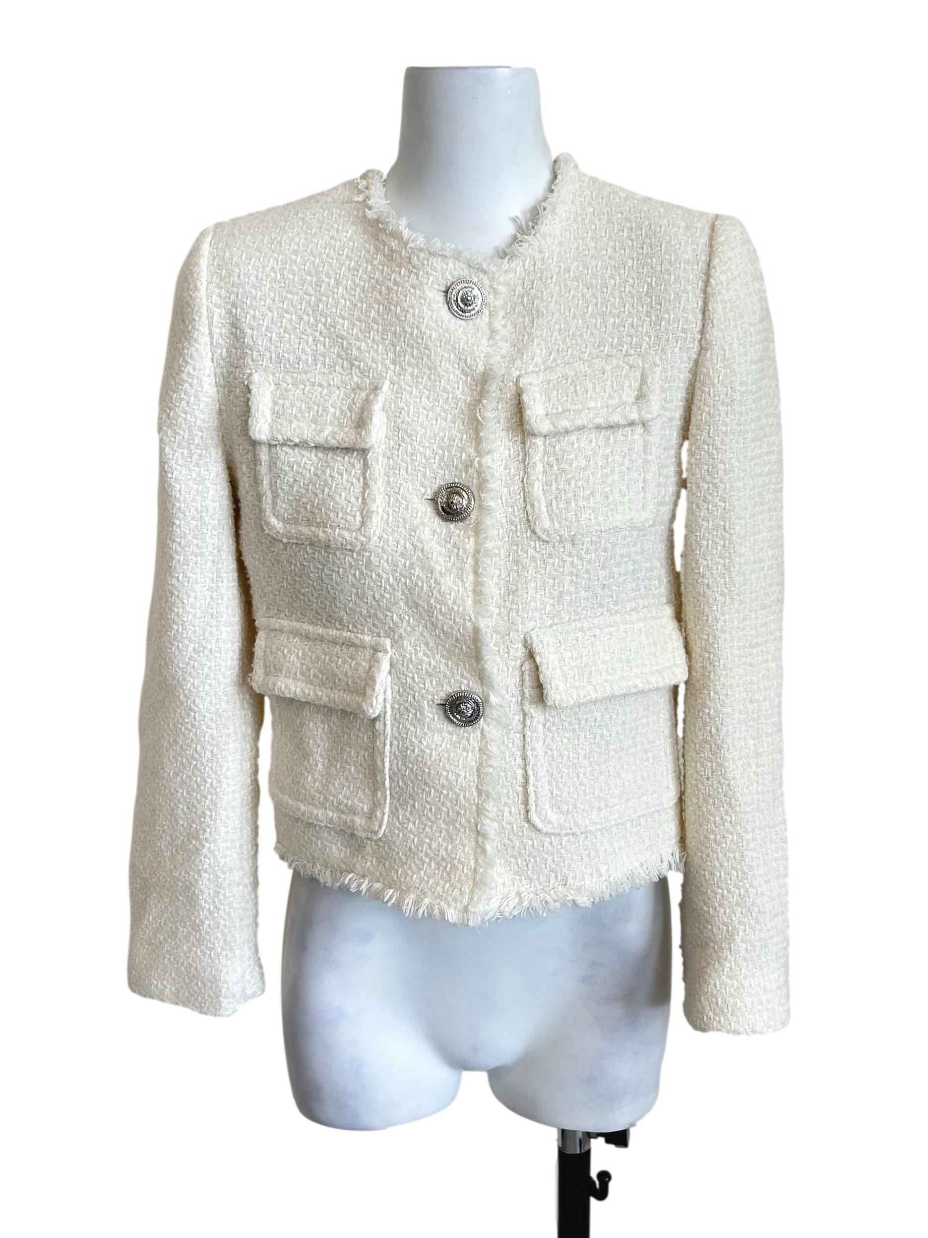 Cream Tweed Jacket