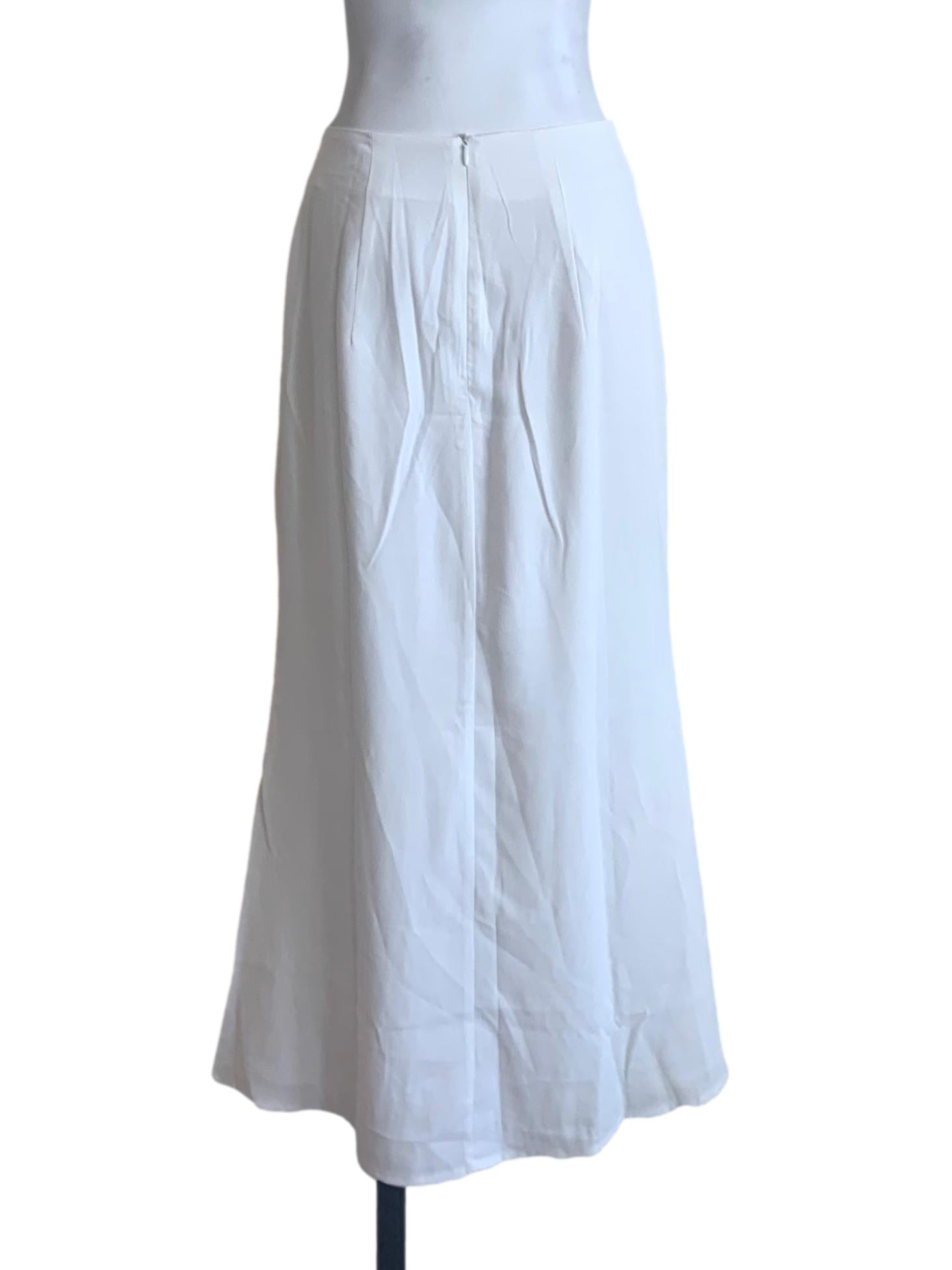 Daisy White A-Line Skirt