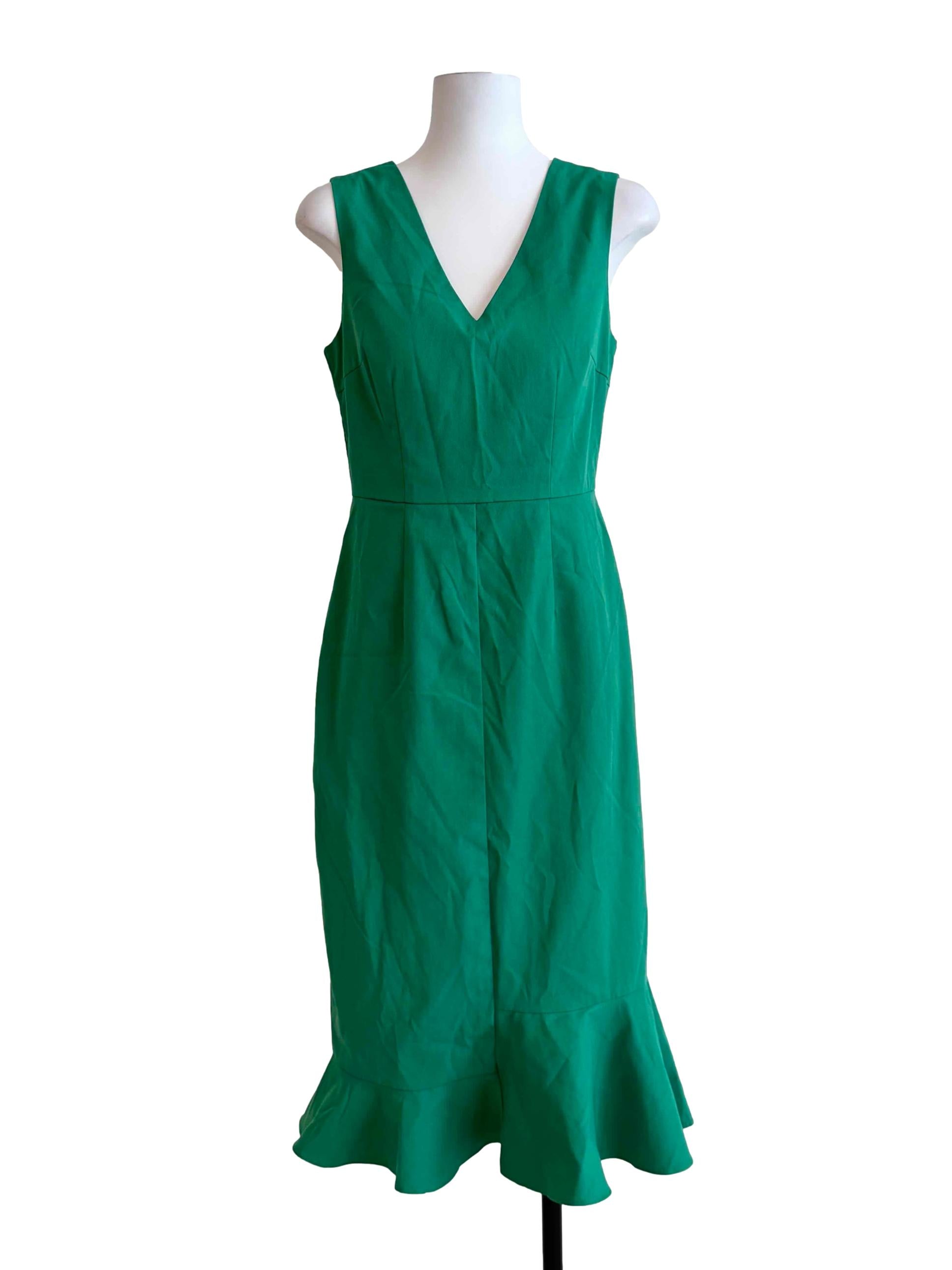 Parakeet Green Pegged Dress
