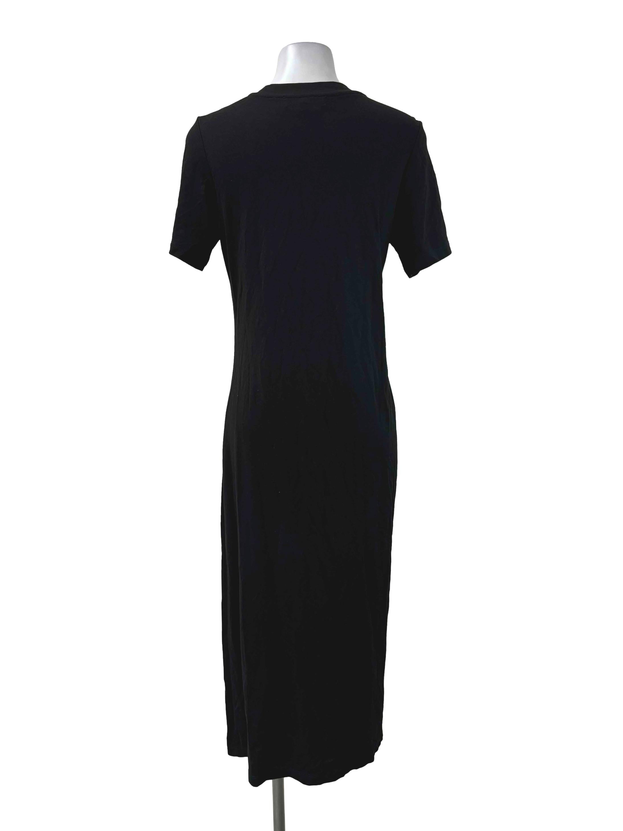 Black Side Ruched Dress