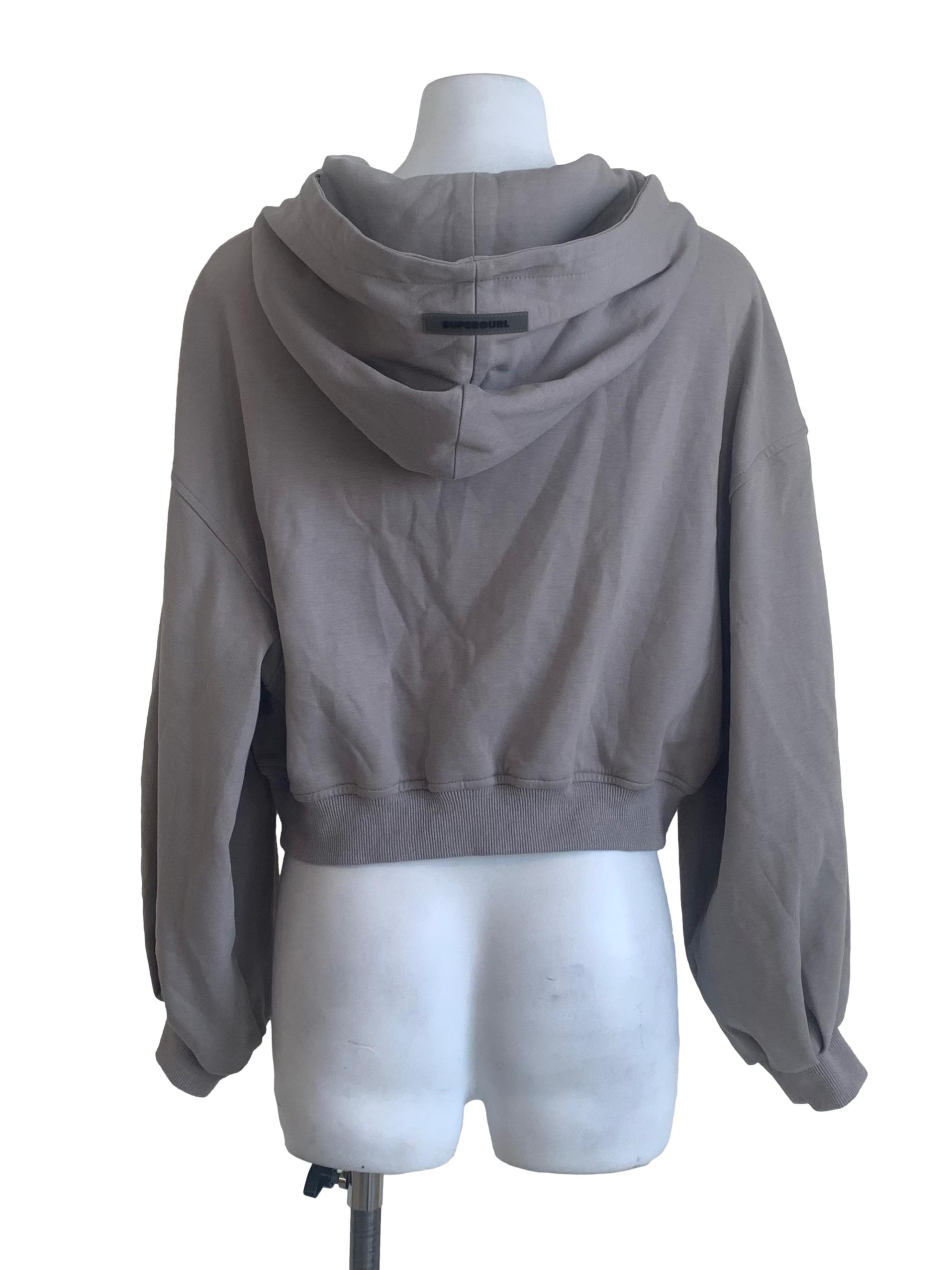Ash Grey Zipped Hoodie