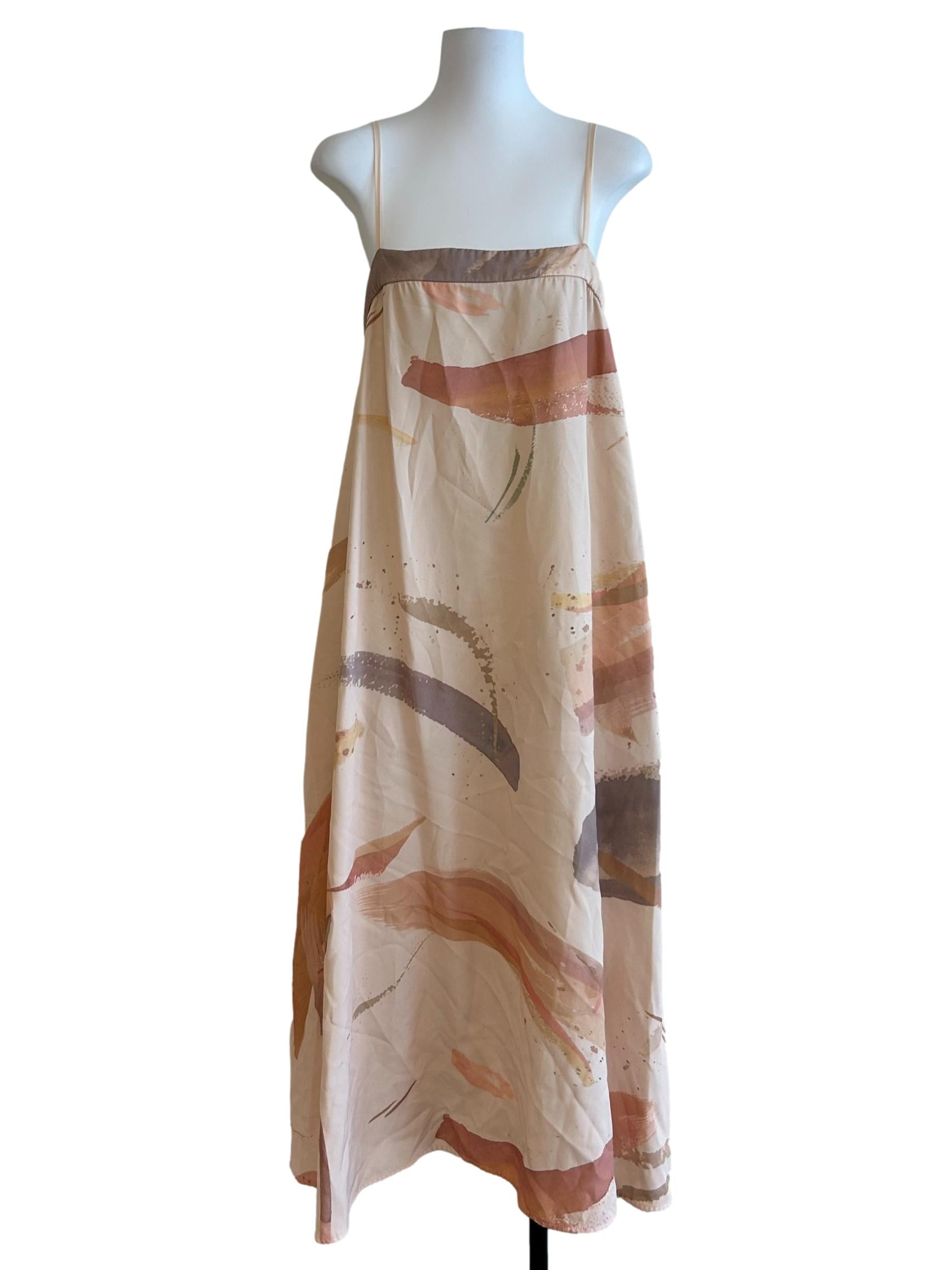Cream Beige Spaghetti Strap Dress