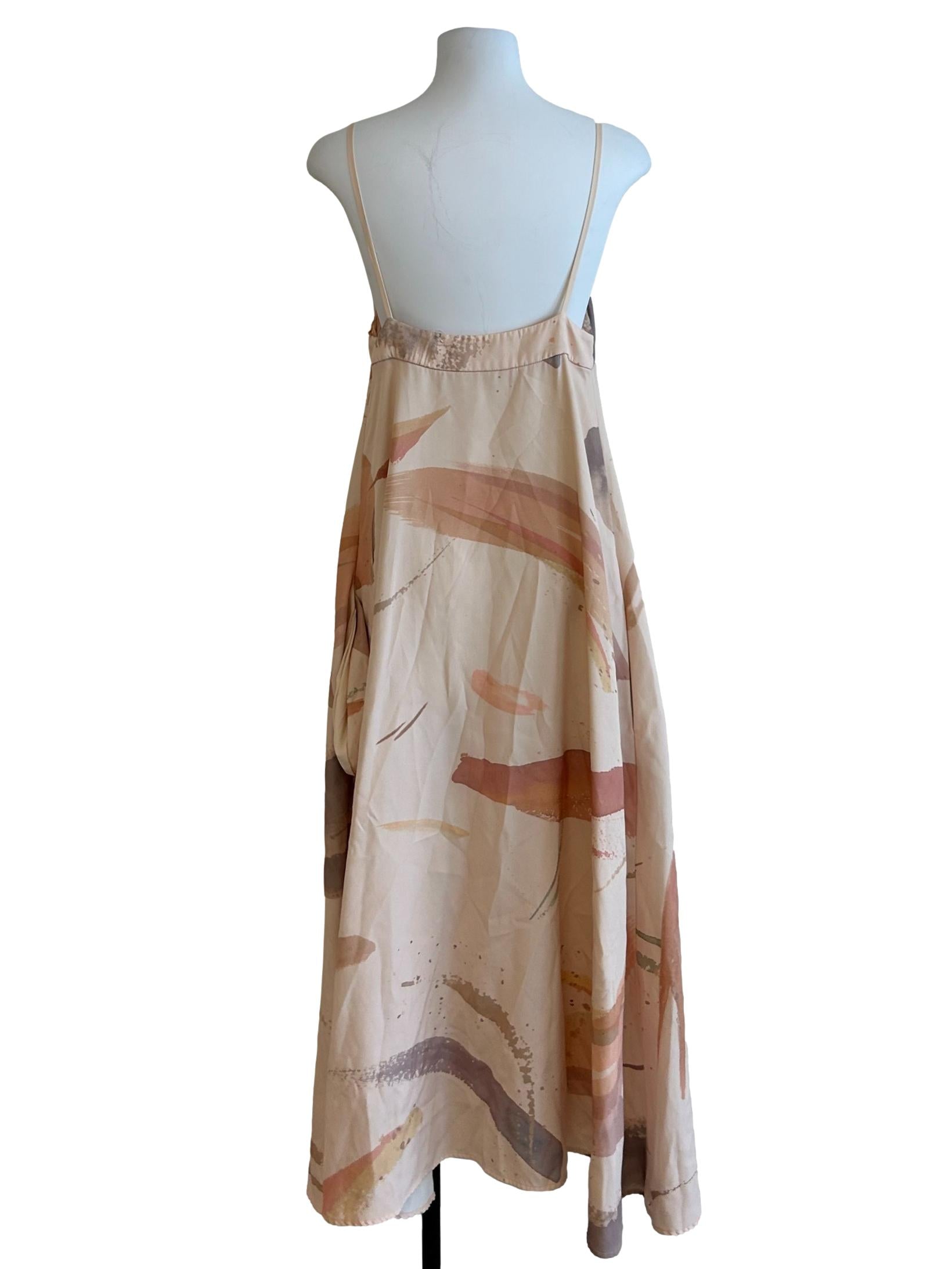 Cream Beige Spaghetti Strap Dress