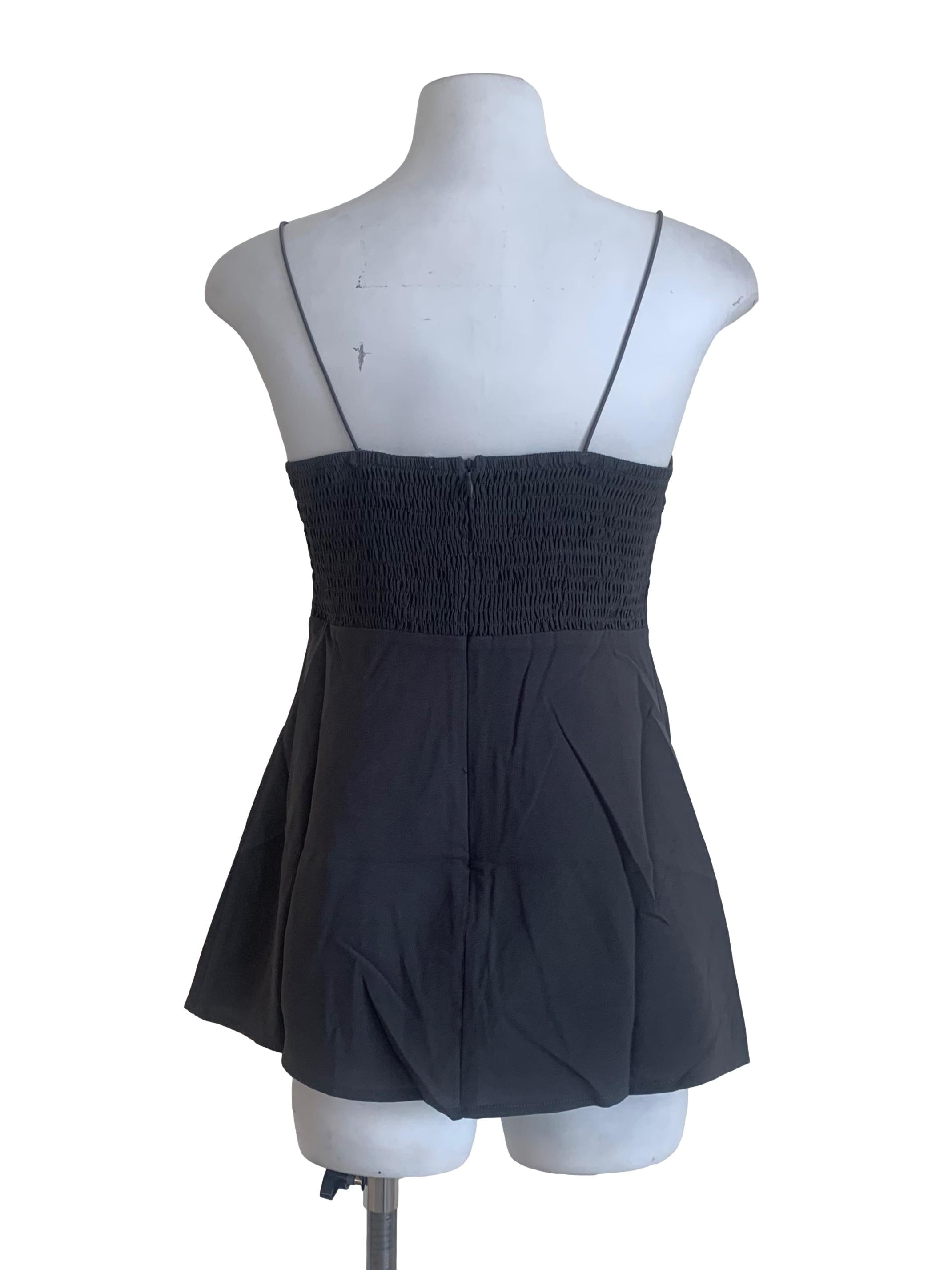 Iron Grey Spaghetti Strap Top