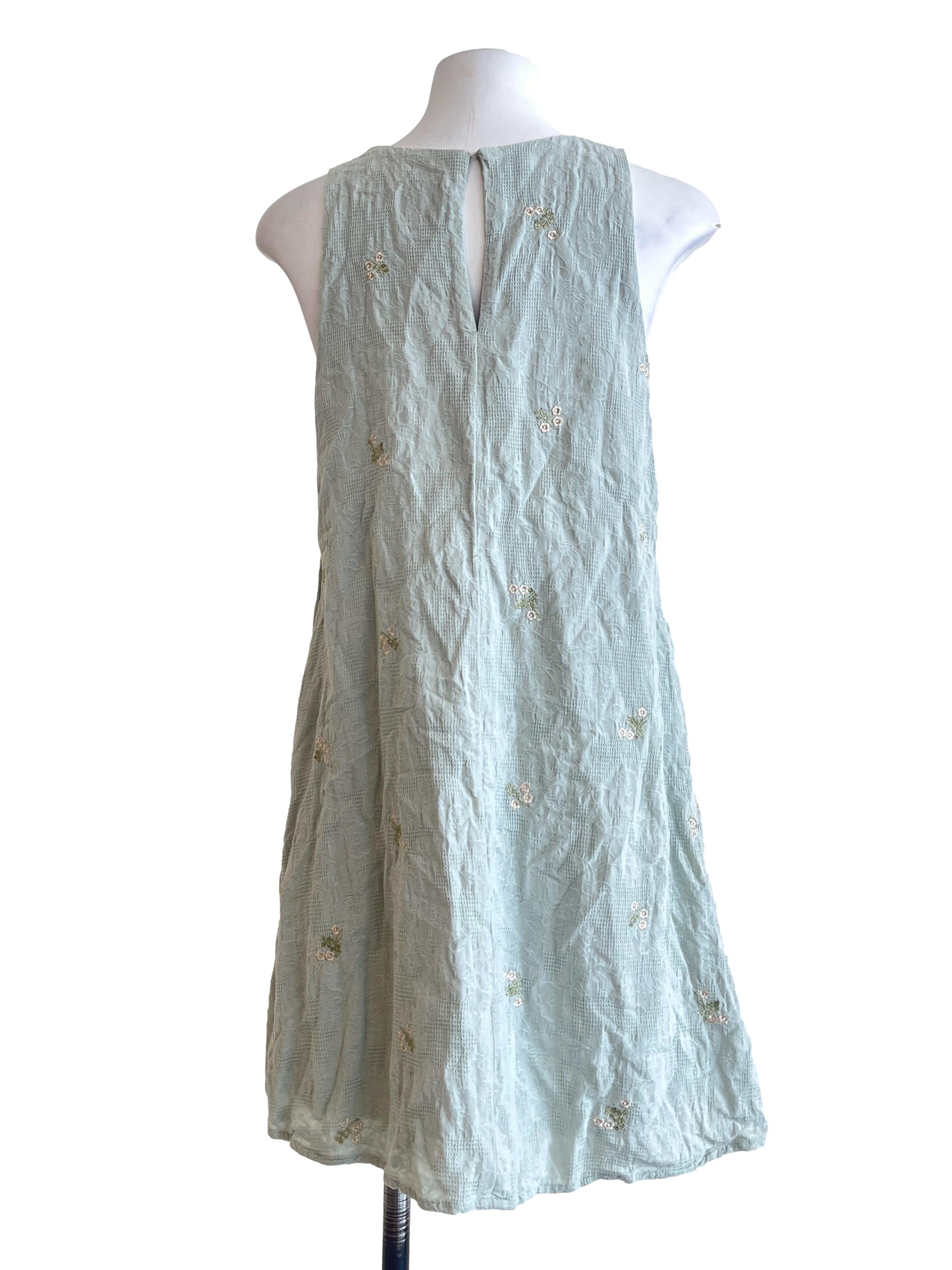 Pistachio Green Halter Sleeveless Mini Dress
