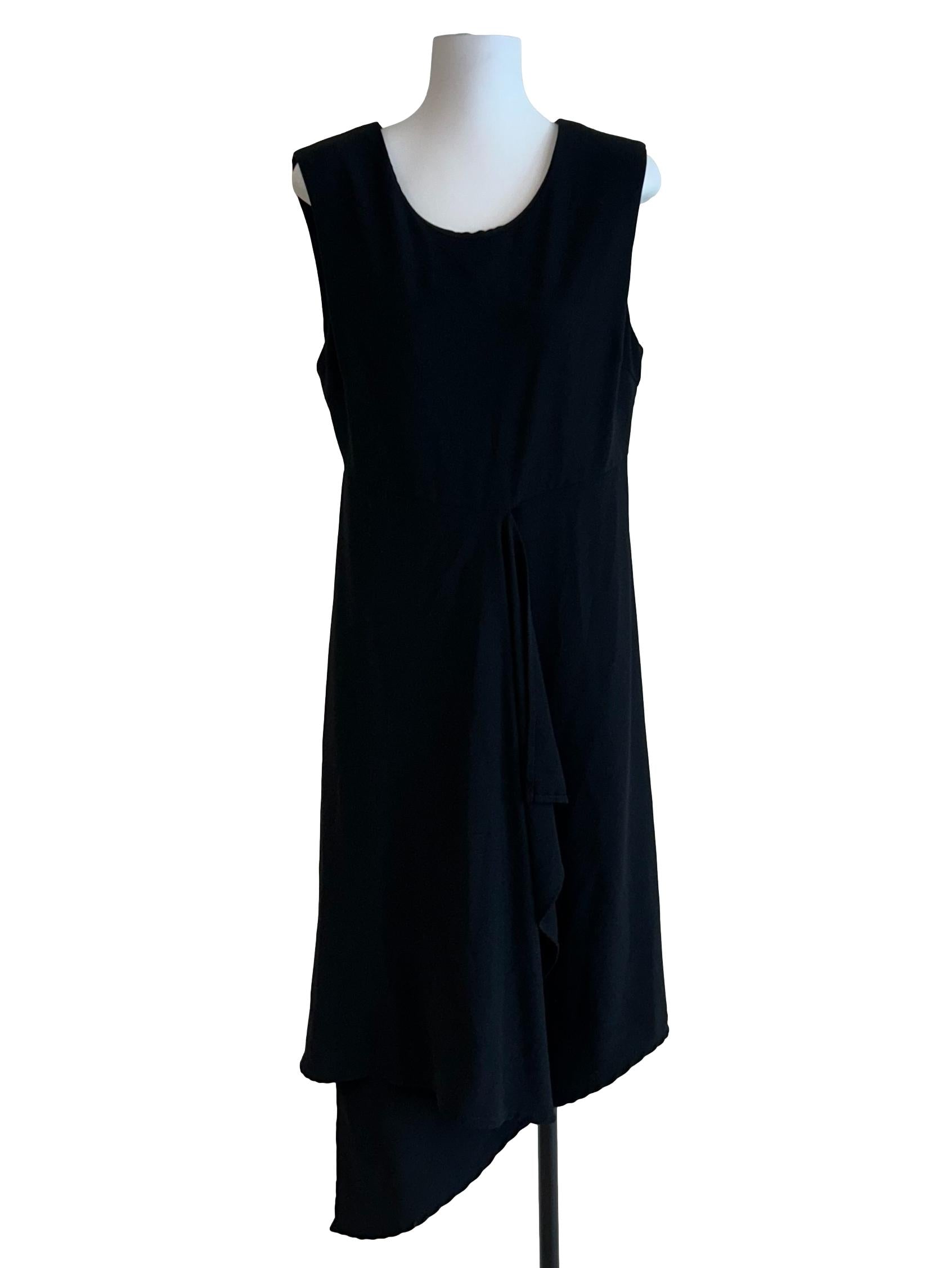 Matte Black Sleeveless Dress