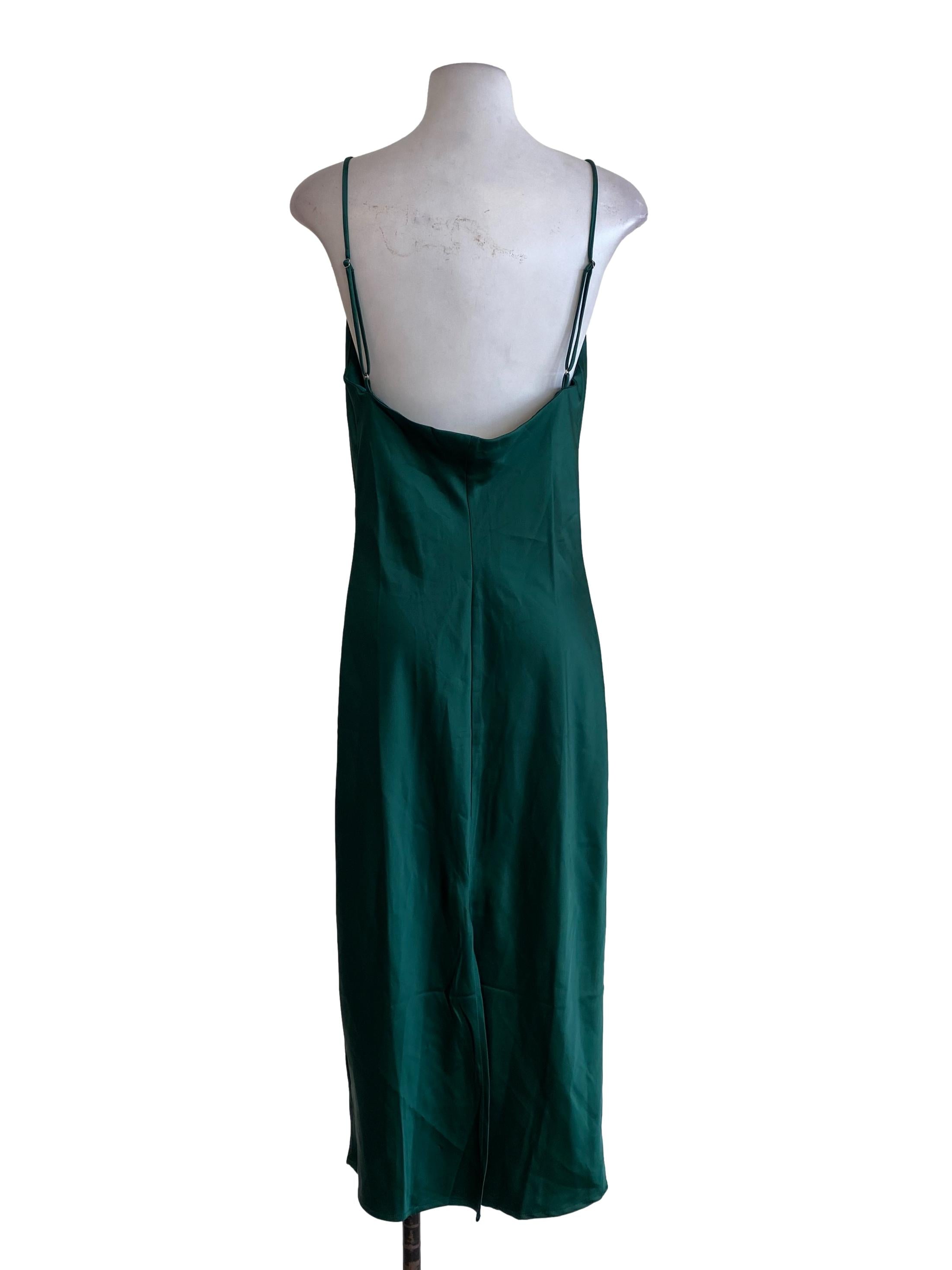 Green Satin Princess Dress