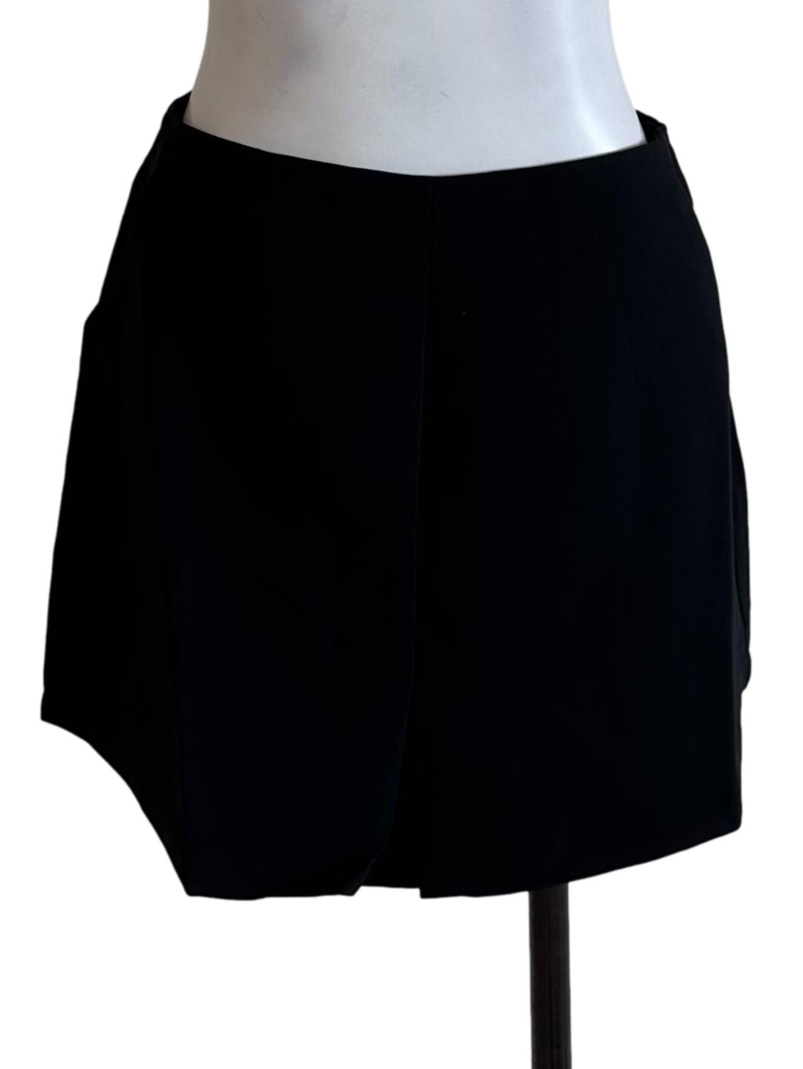 Onyx Black Casual Skorts